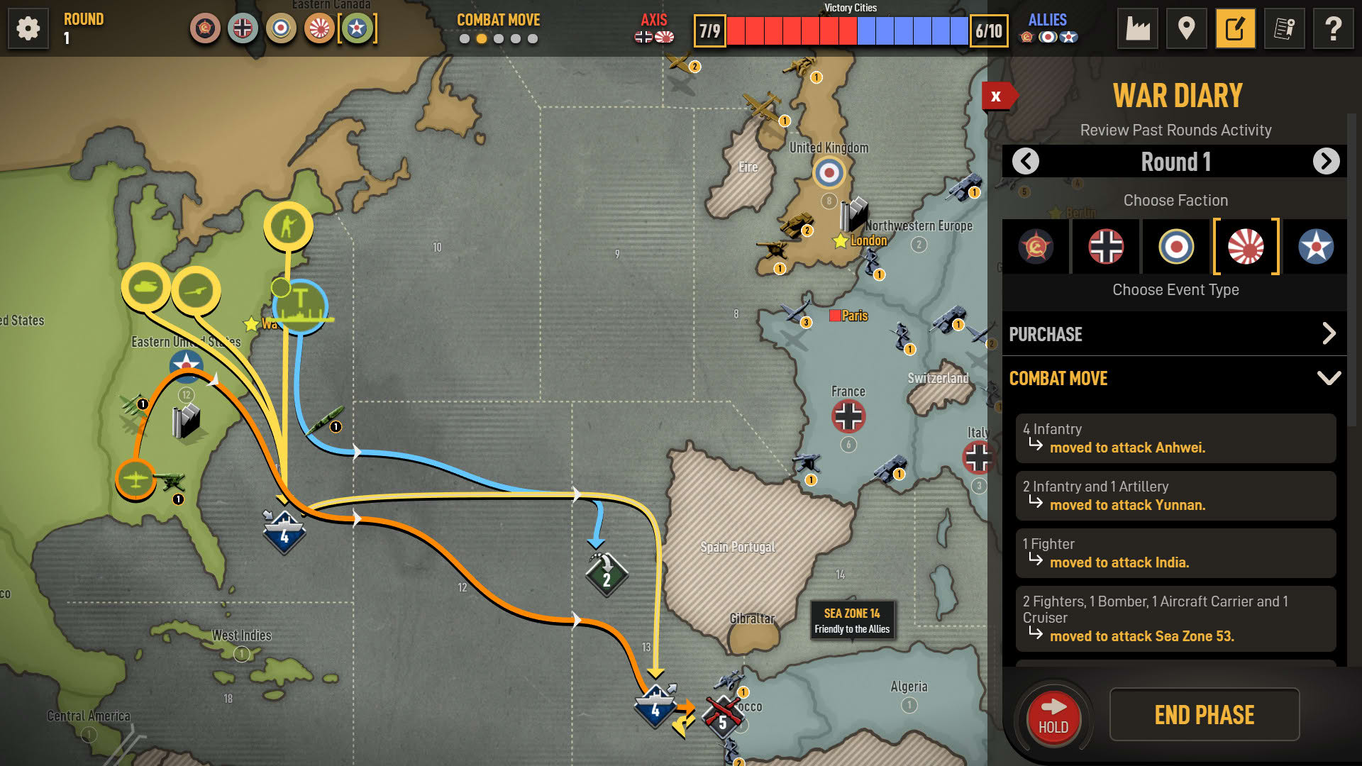 Screenshot for Axis & Allies 1942 Online