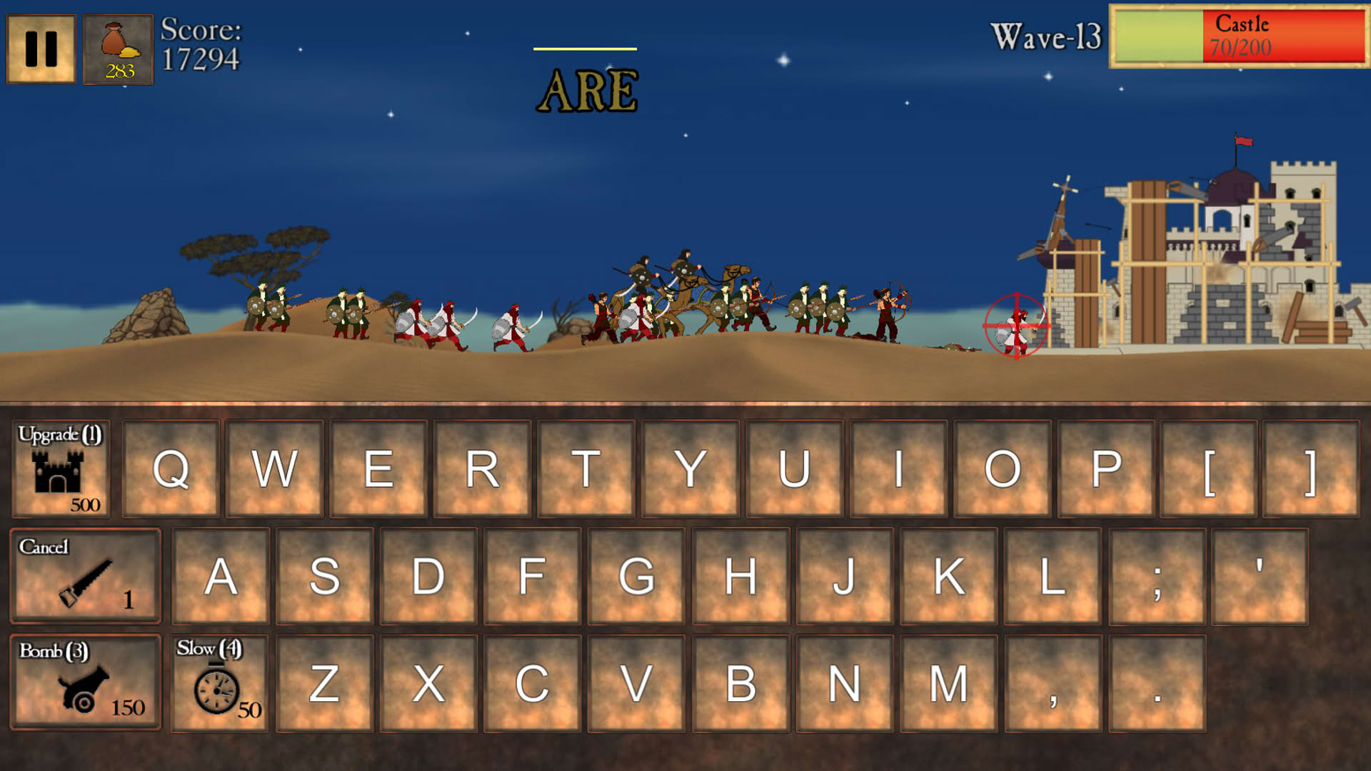 Screenshot for Type Defense