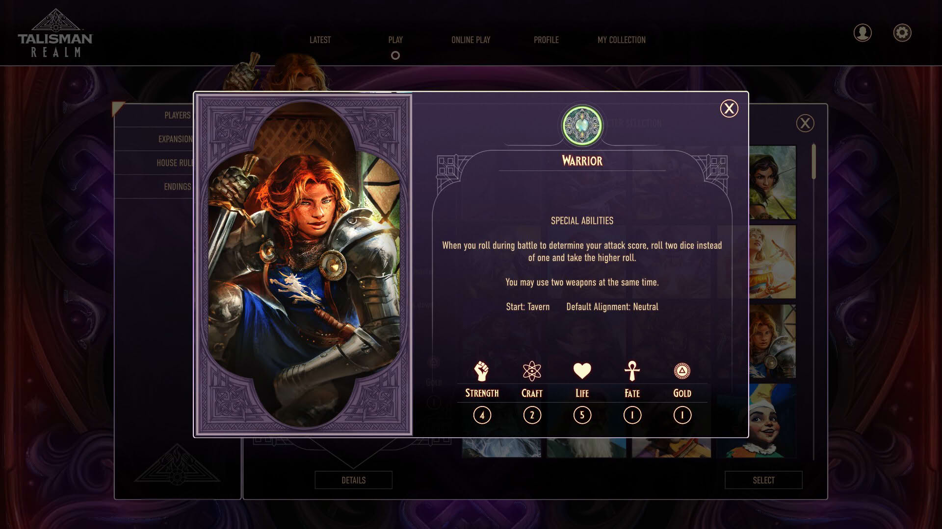 Screenshot for Talisman: Digital 5th Edition