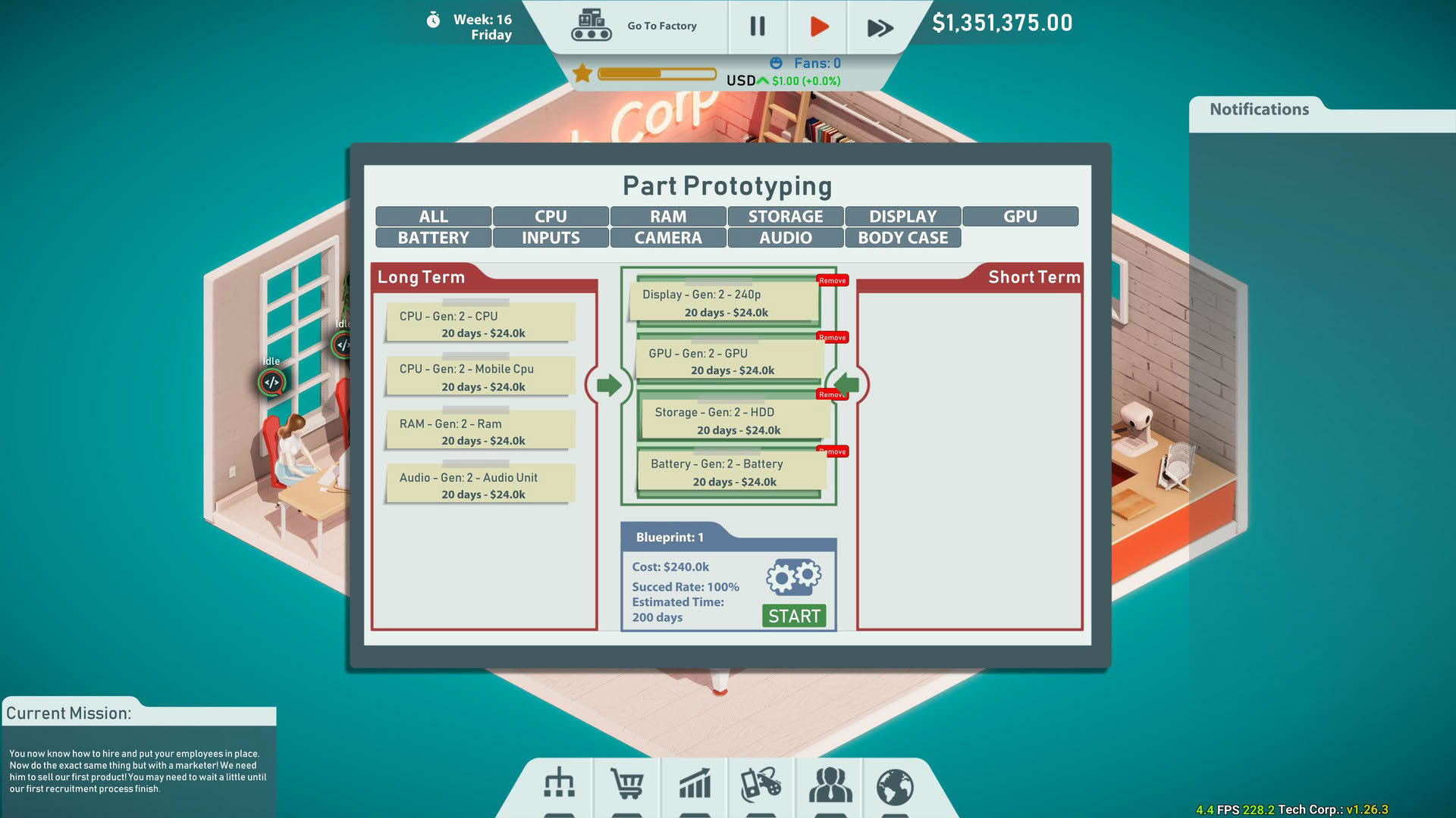 Screenshot for Tech Corp.