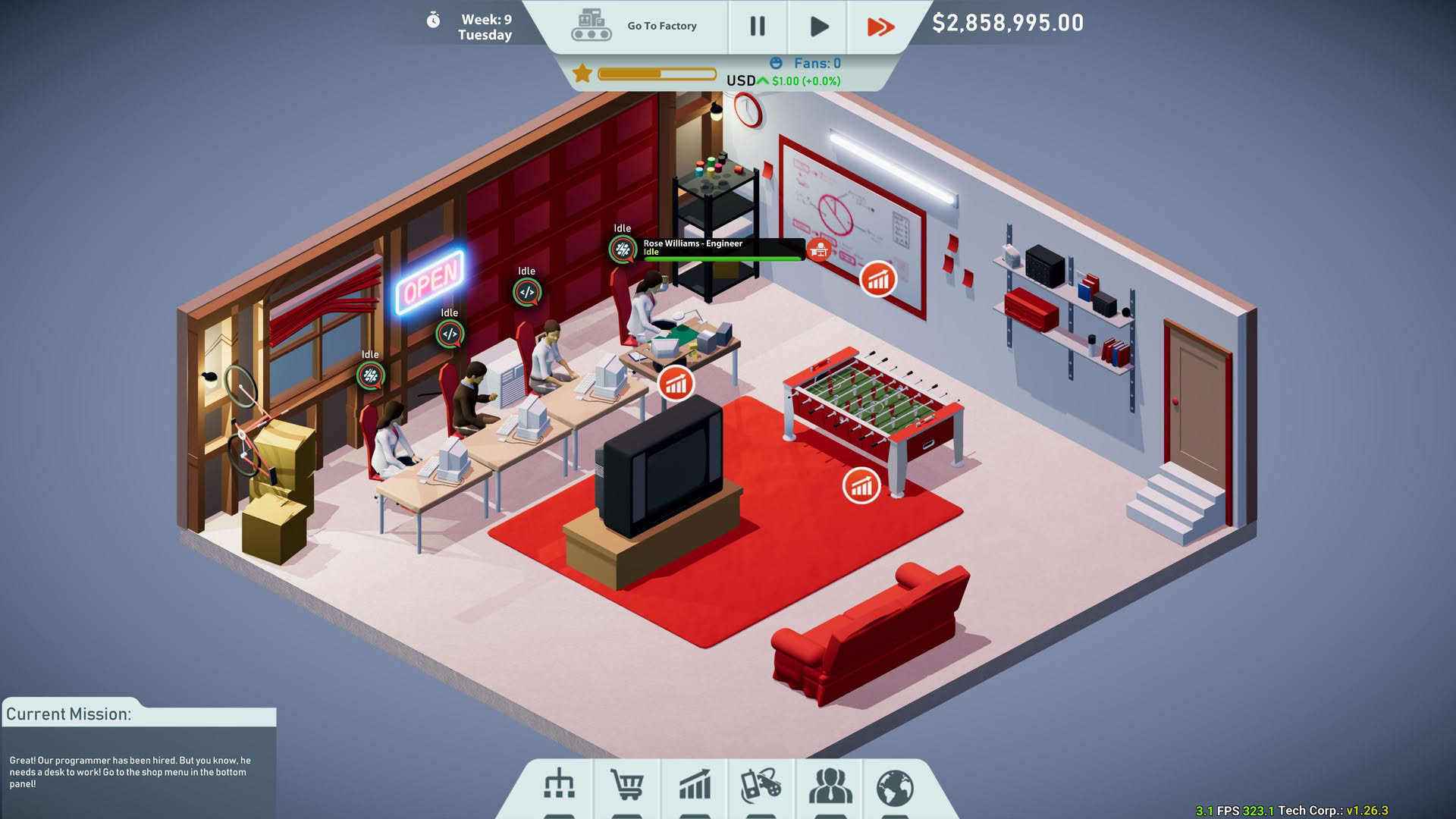 Screenshot for Tech Corp.