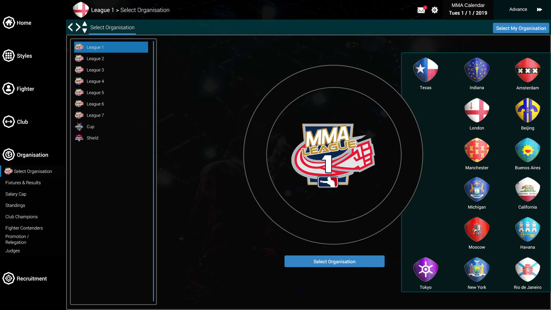 Screenshot for MMA Team Manager