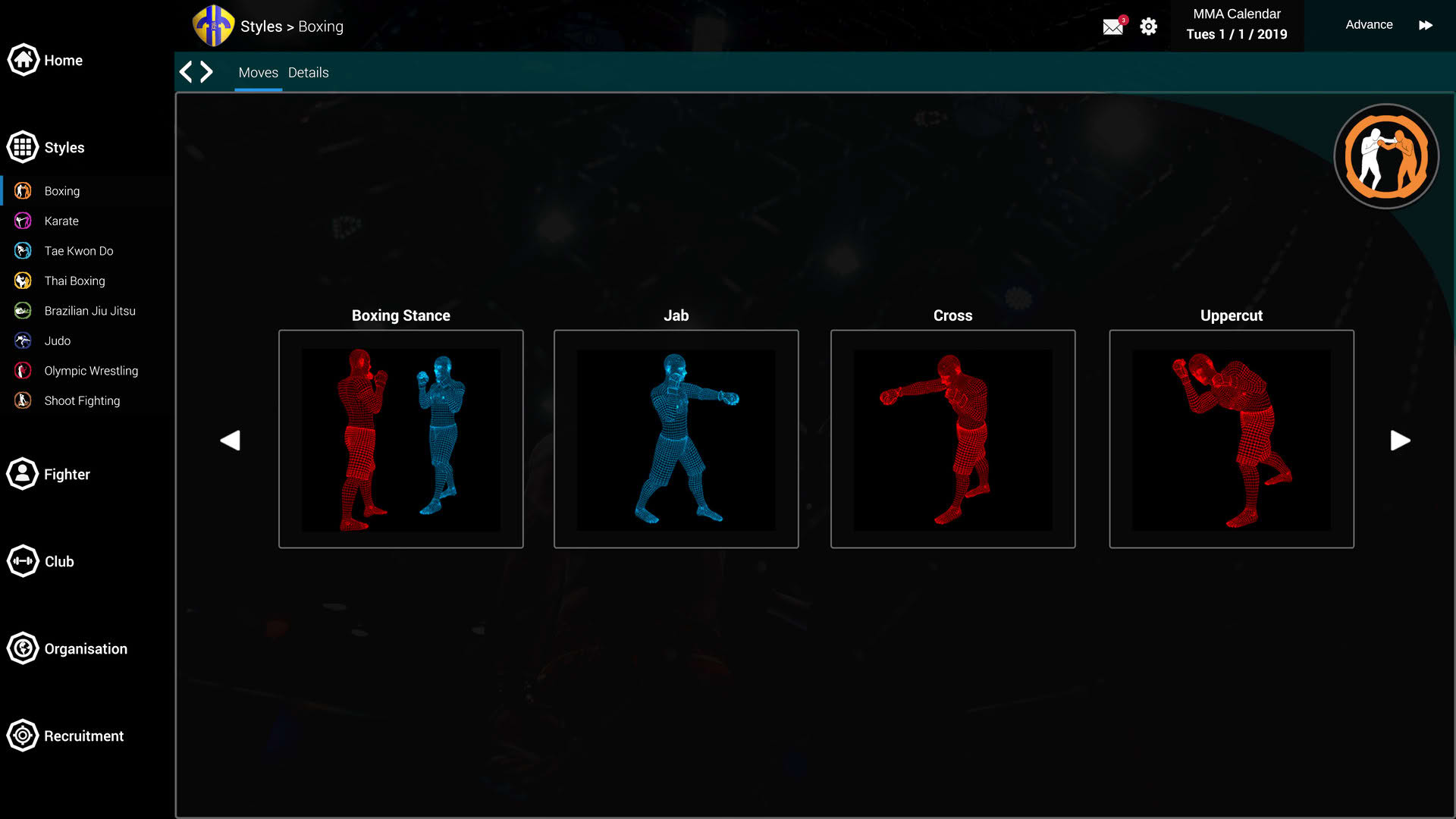 Screenshot for MMA Team Manager