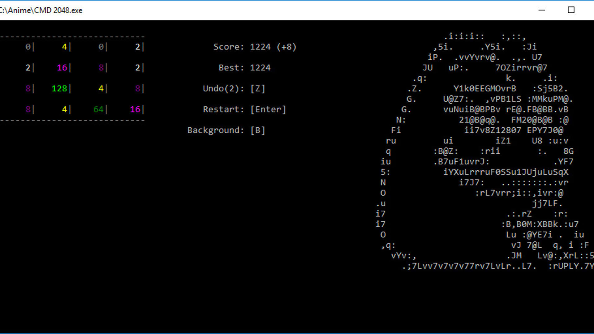 Screenshot for CMD 2048