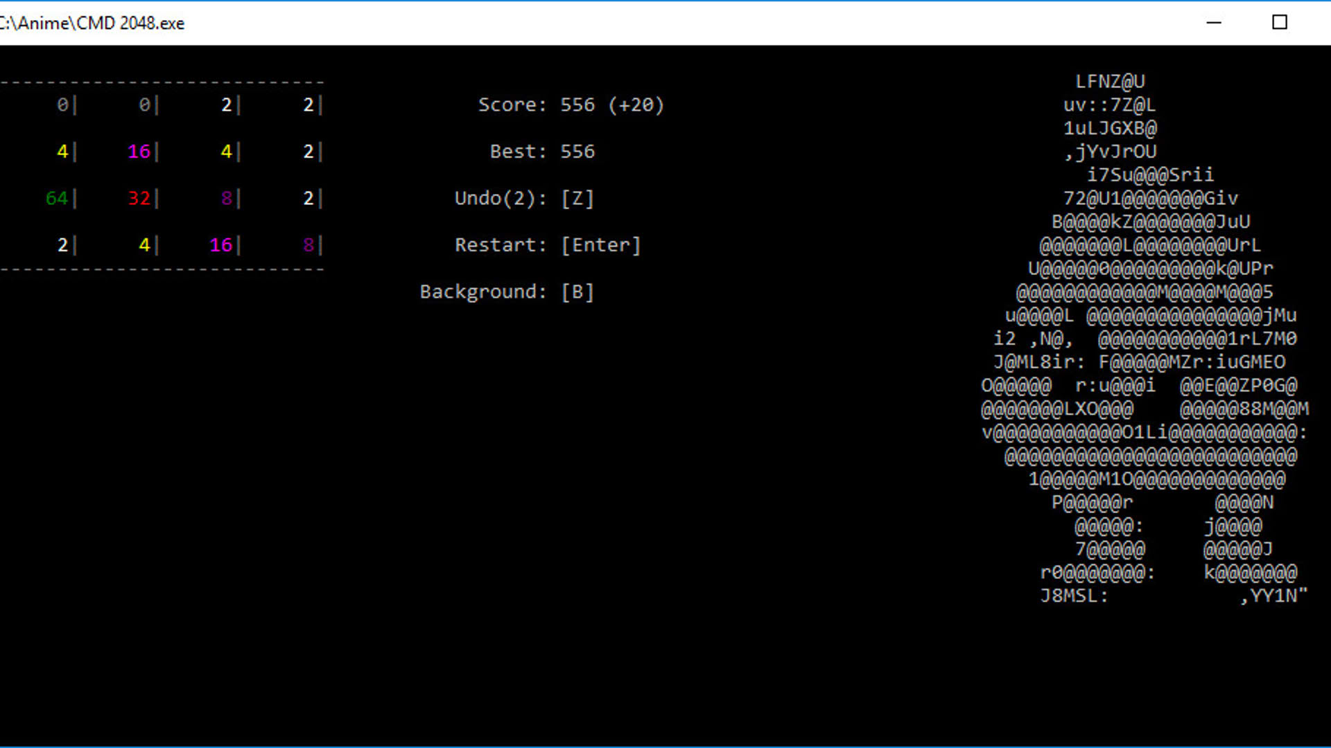 Screenshot for CMD 2048
