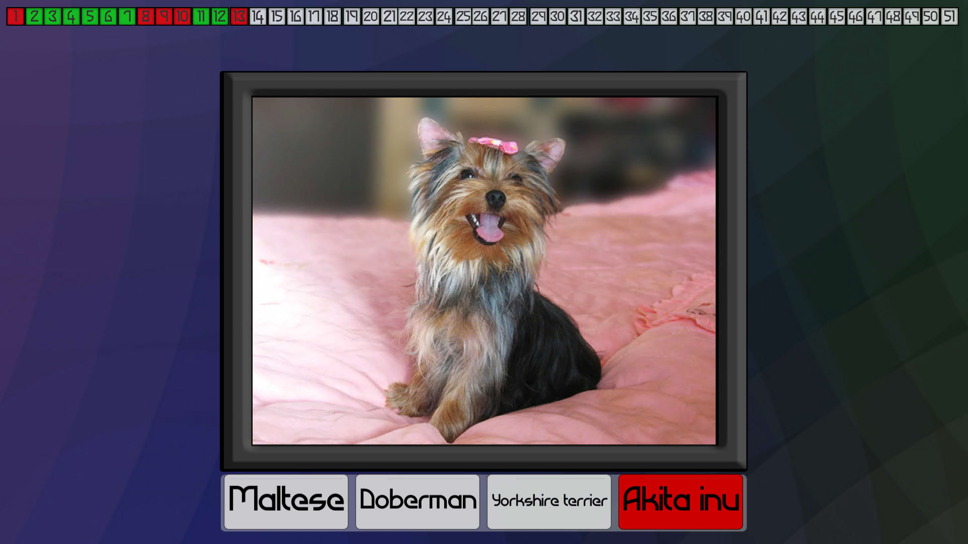 Screenshot for Test your knowledge: Dogs