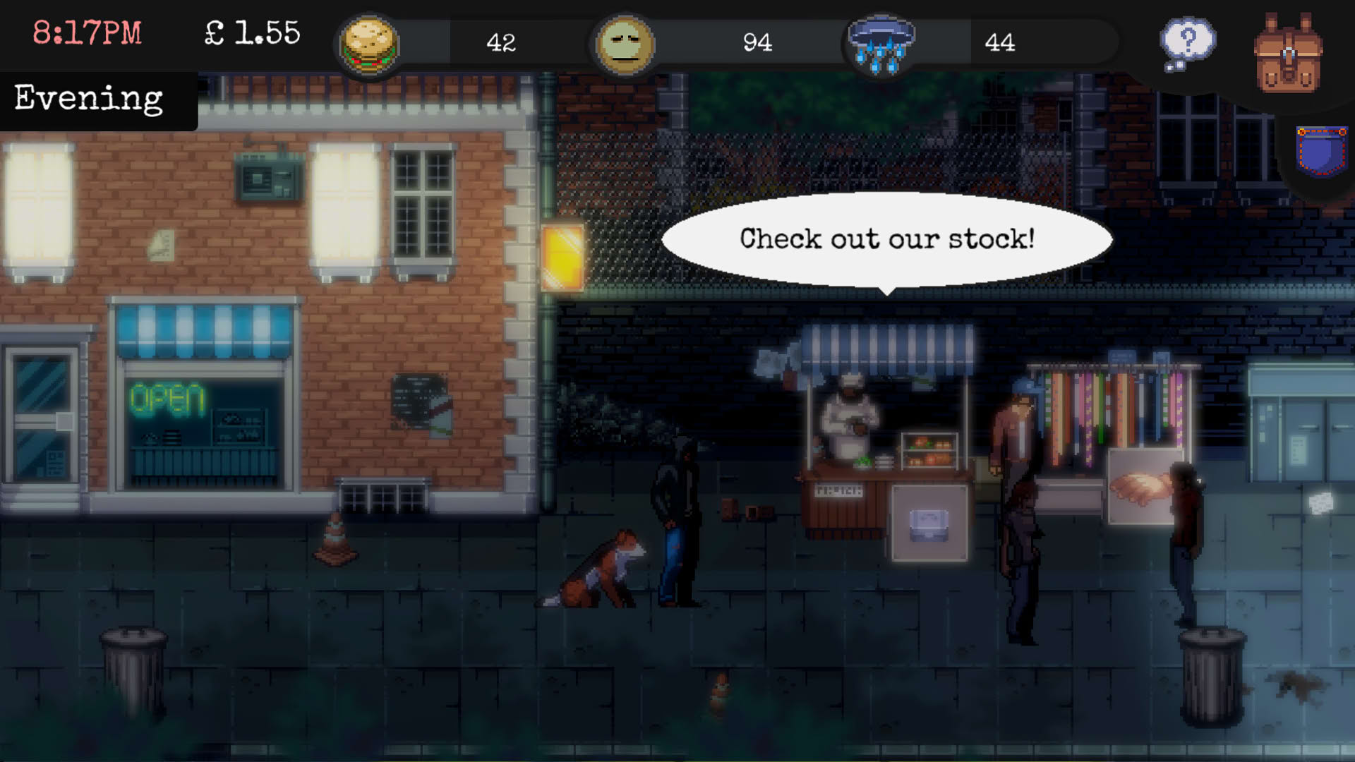 Screenshot for Change: A Homeless Survival Experience