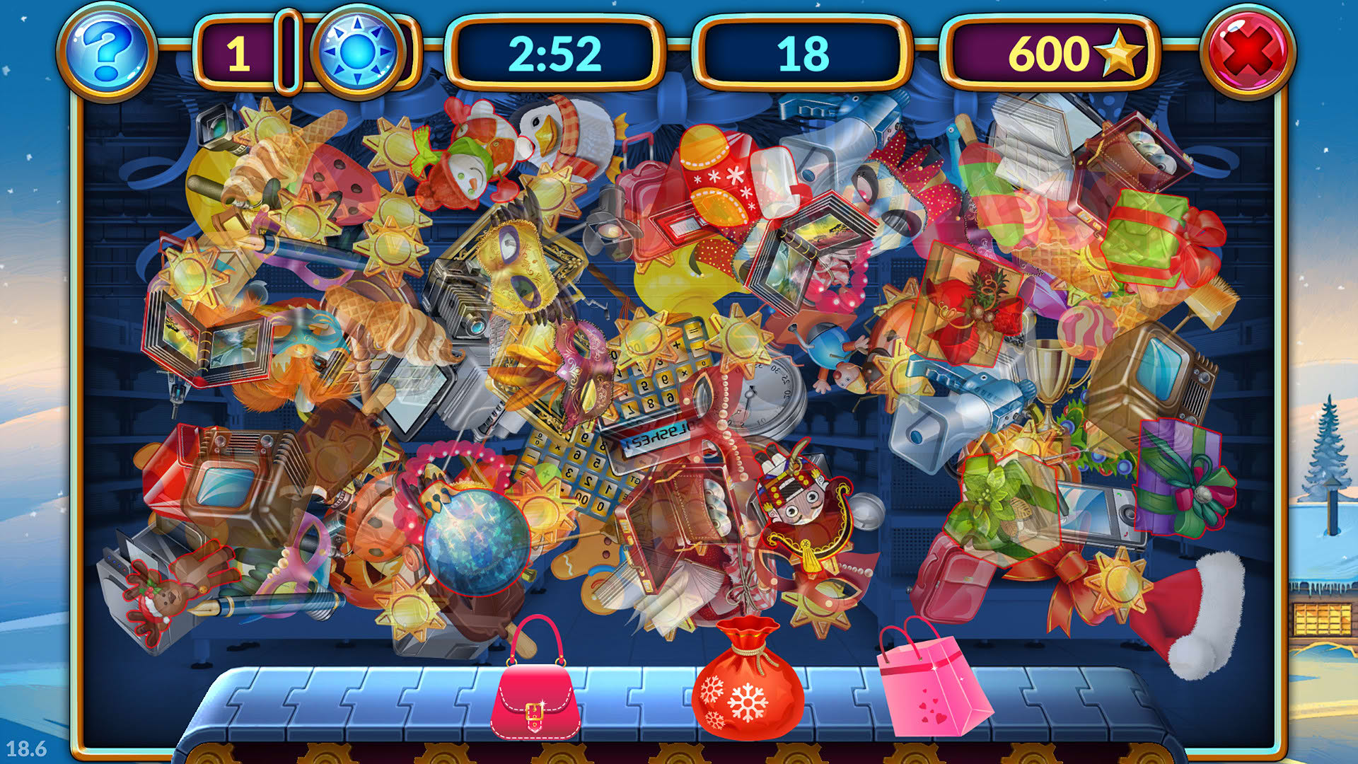 Screenshot for Shopping Clutter 2: Christmas Square