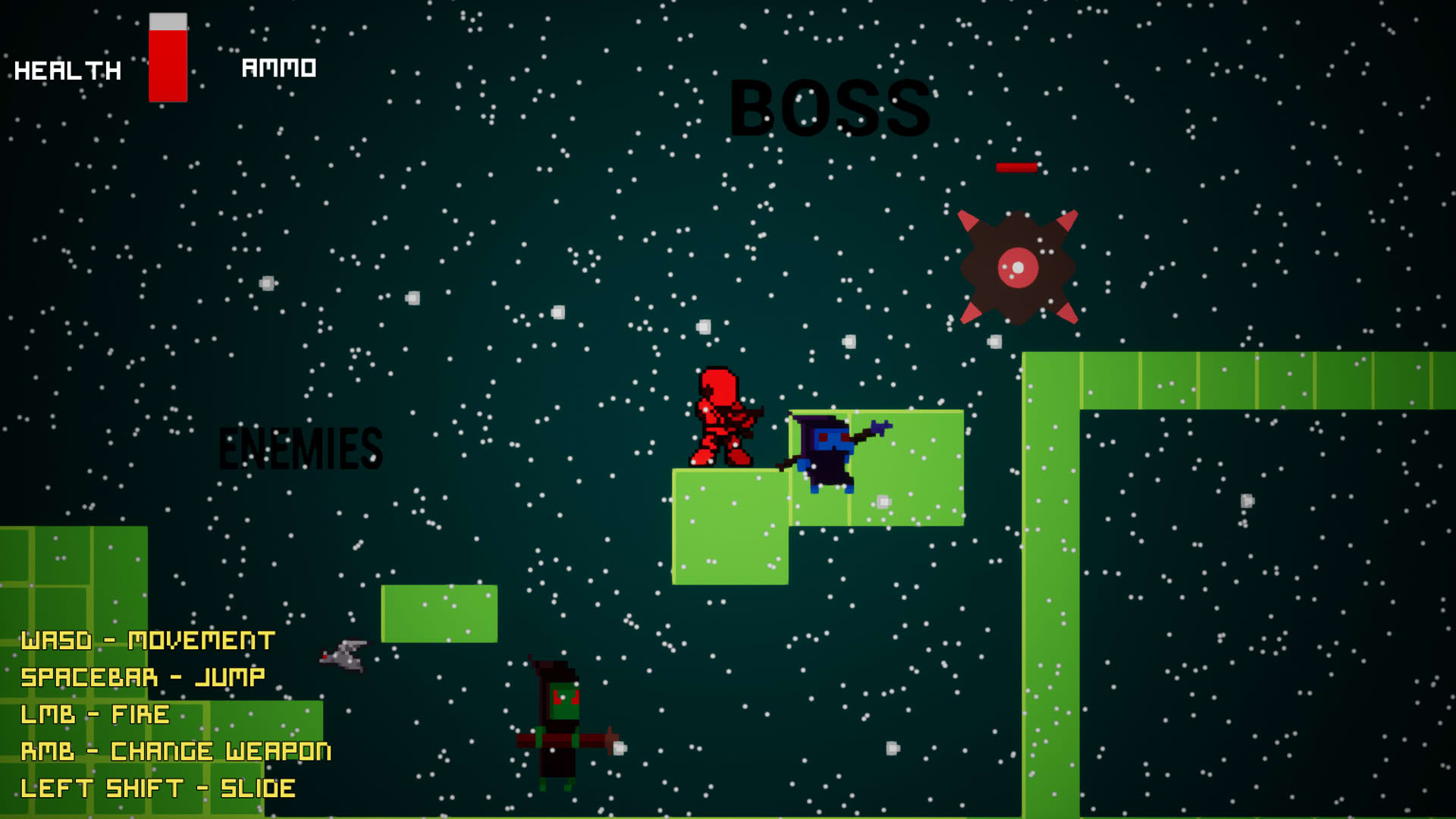 Screenshot for Pixel Robot Hunter