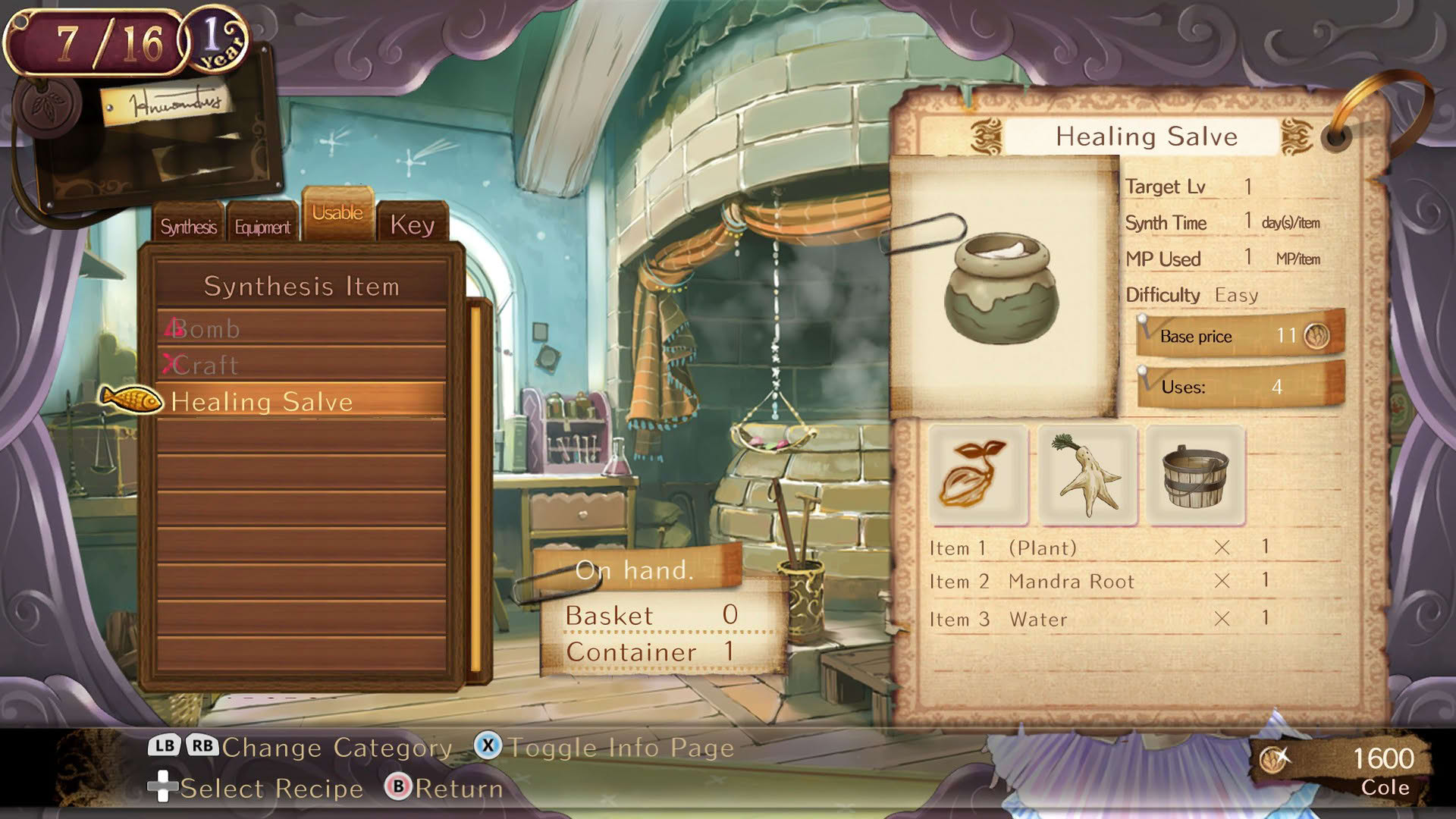 Screenshot for Atelier Rorona Plus: The Alchemist of Arland