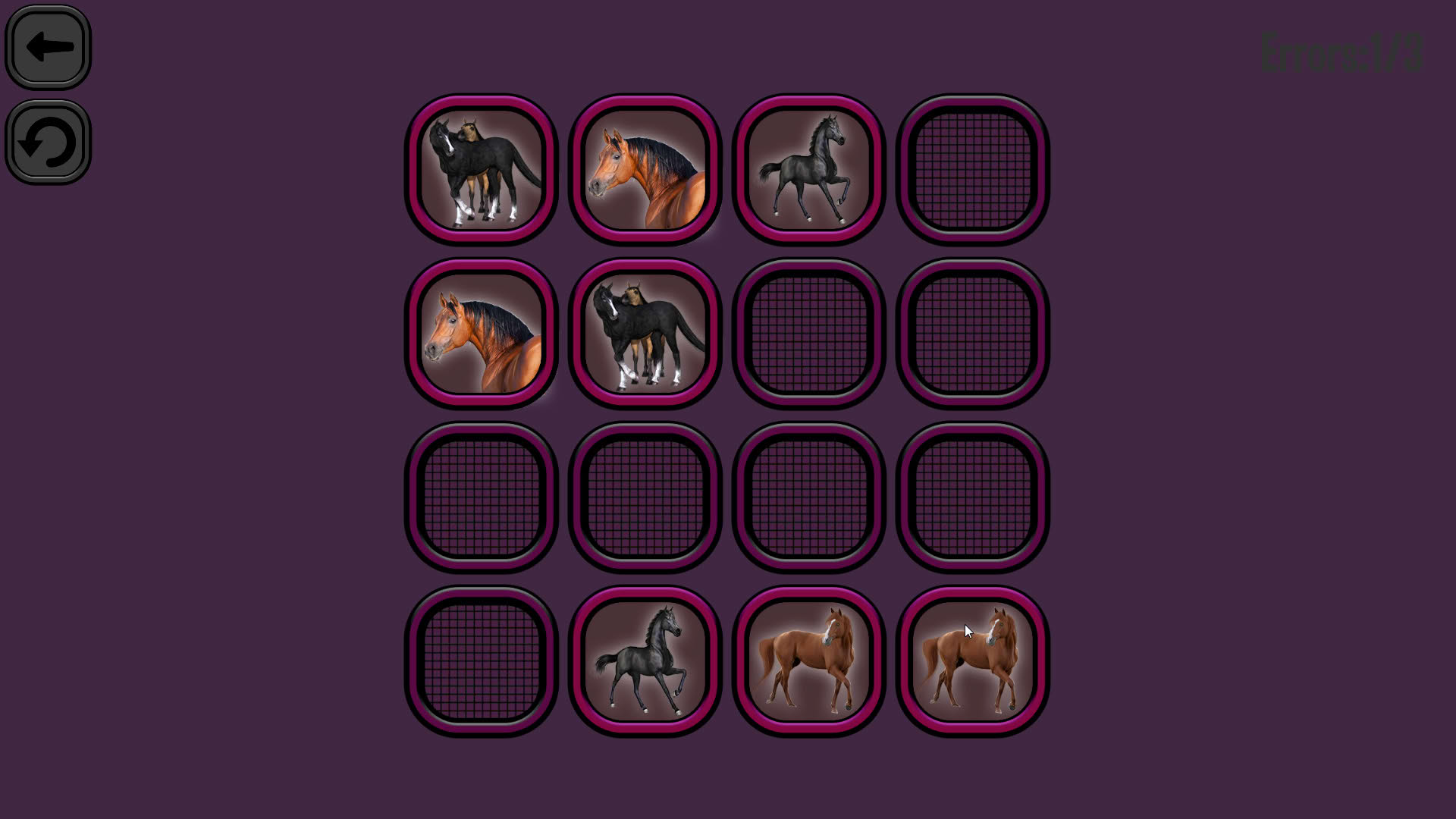 Screenshot for Animals Memory: Horses