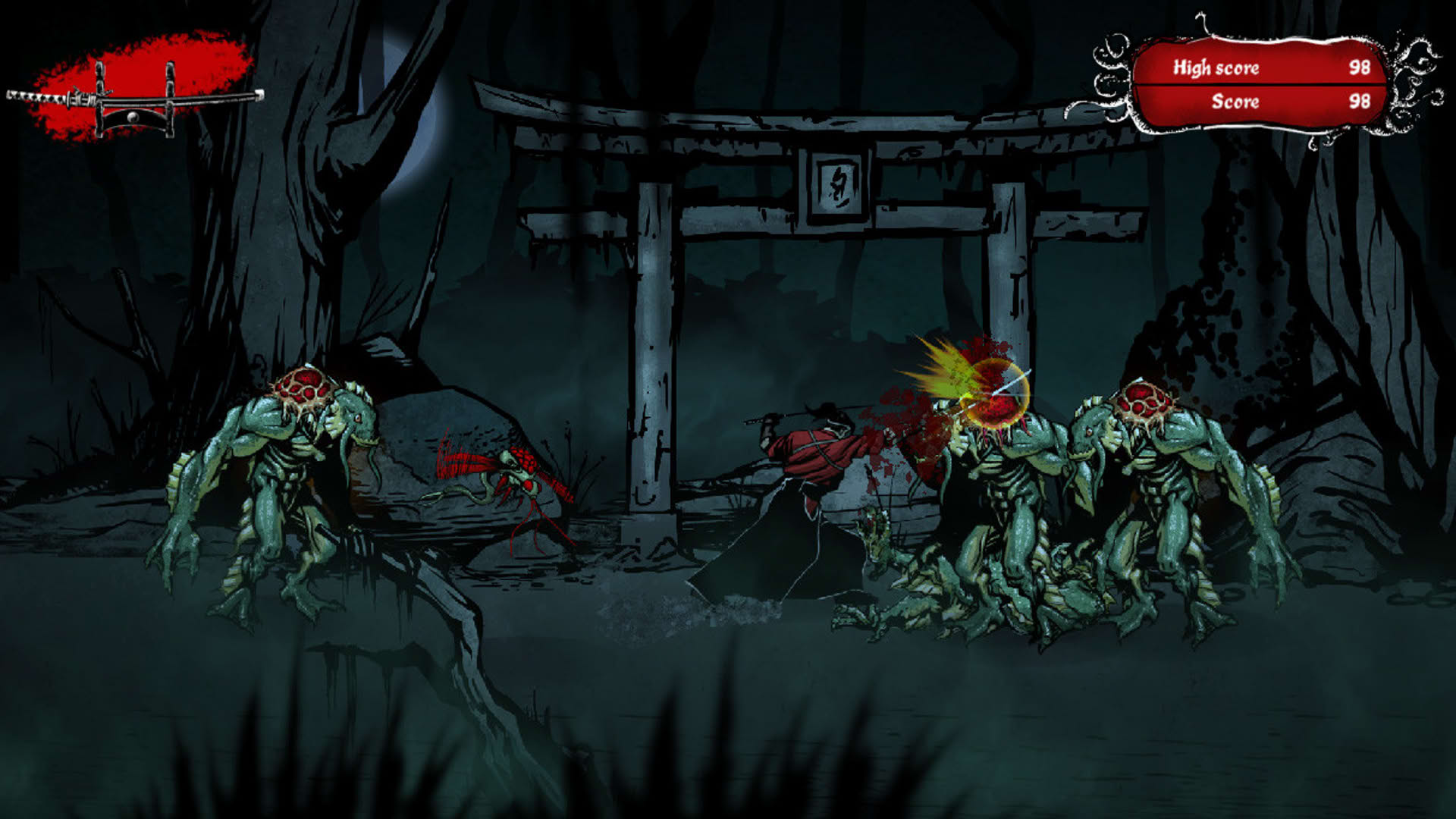 Screenshot for Musashi vs. Cthulhu