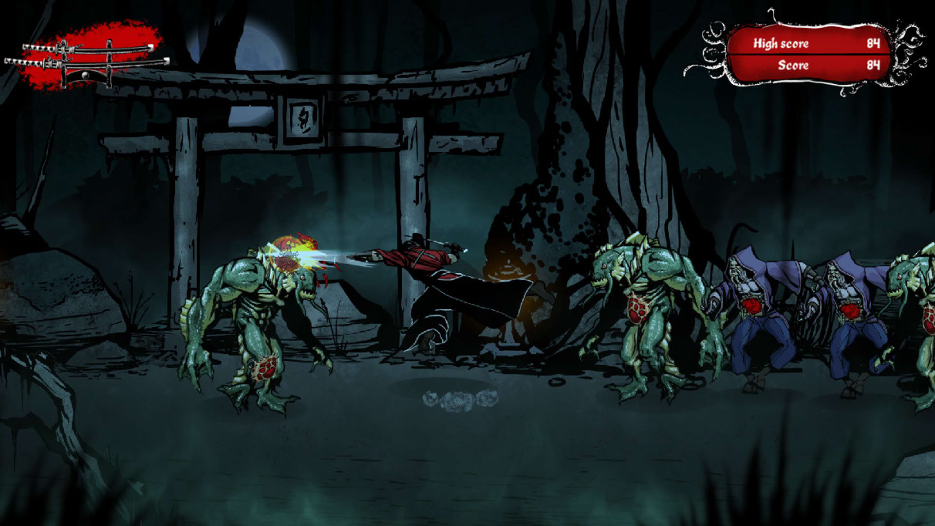 Screenshot for Musashi vs. Cthulhu