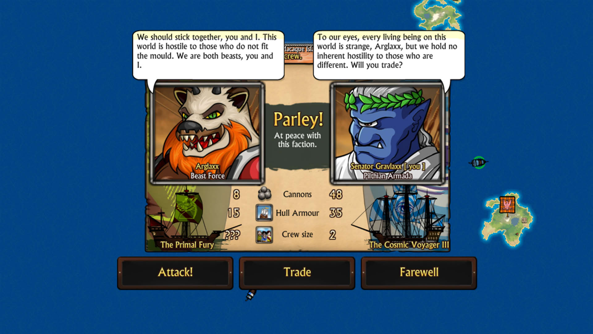 Screenshot for Swords and Sandals Pirates