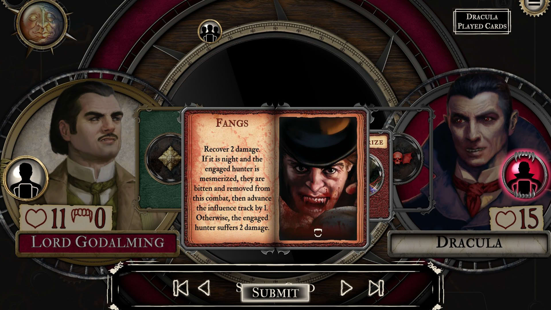 Screenshot for Fury of Dracula: Digital Edition