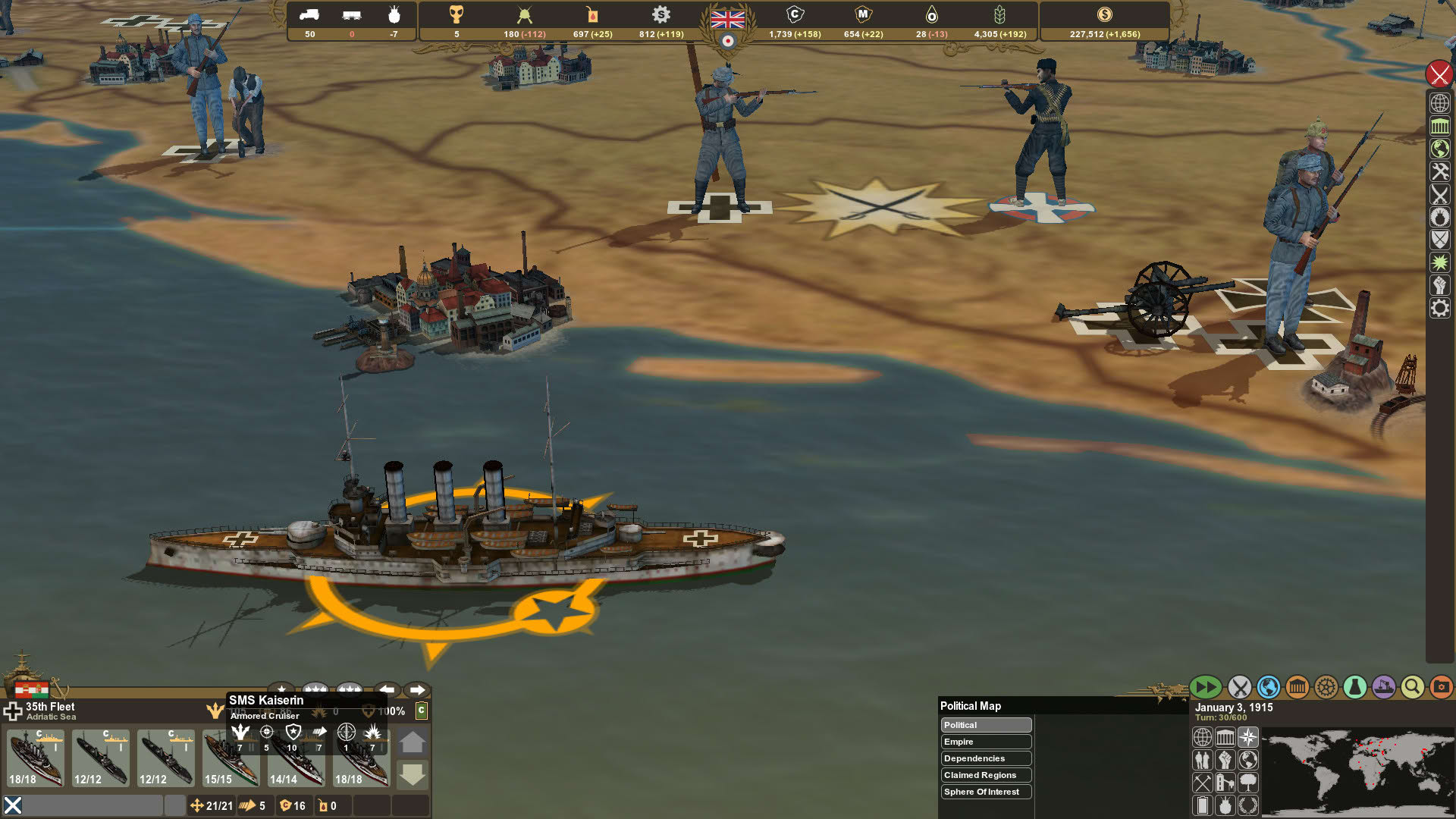 Screenshot for Making History: The First World War