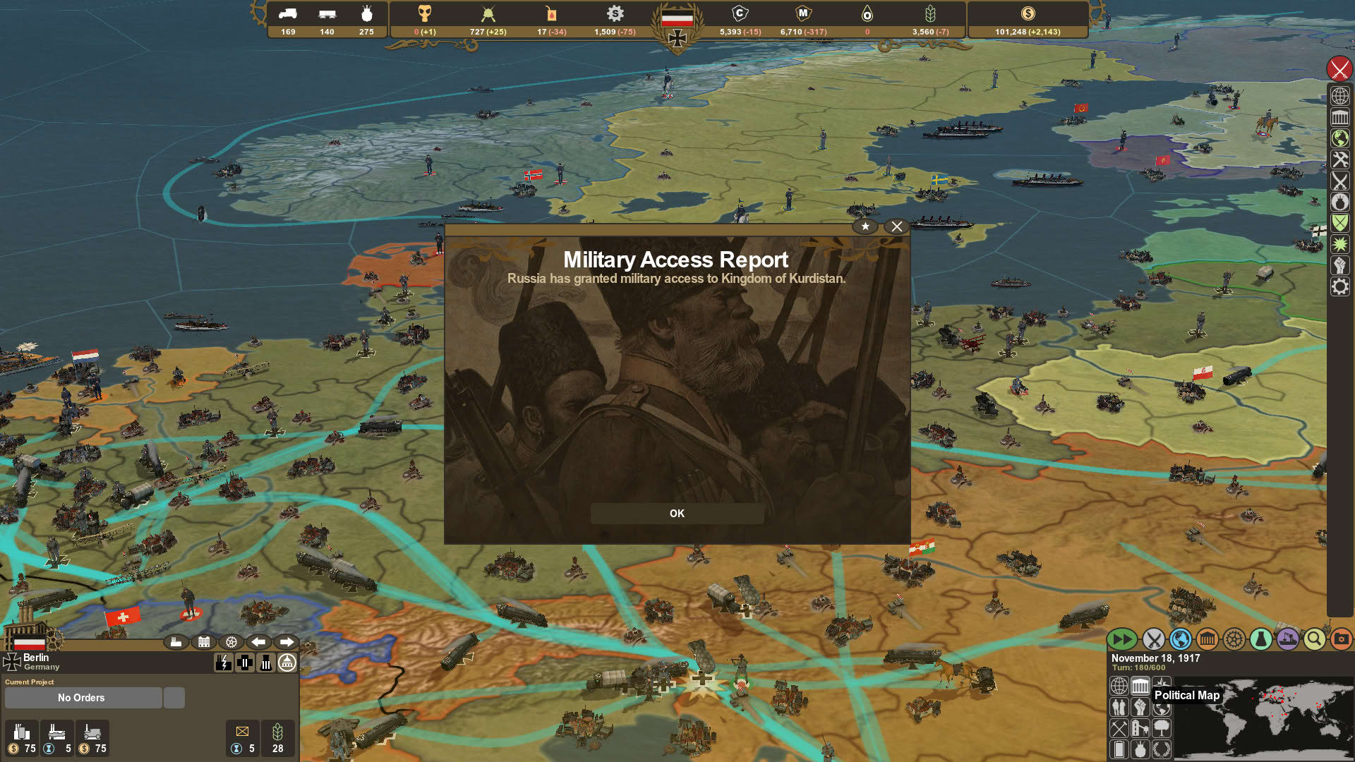 Screenshot for Making History: The First World War