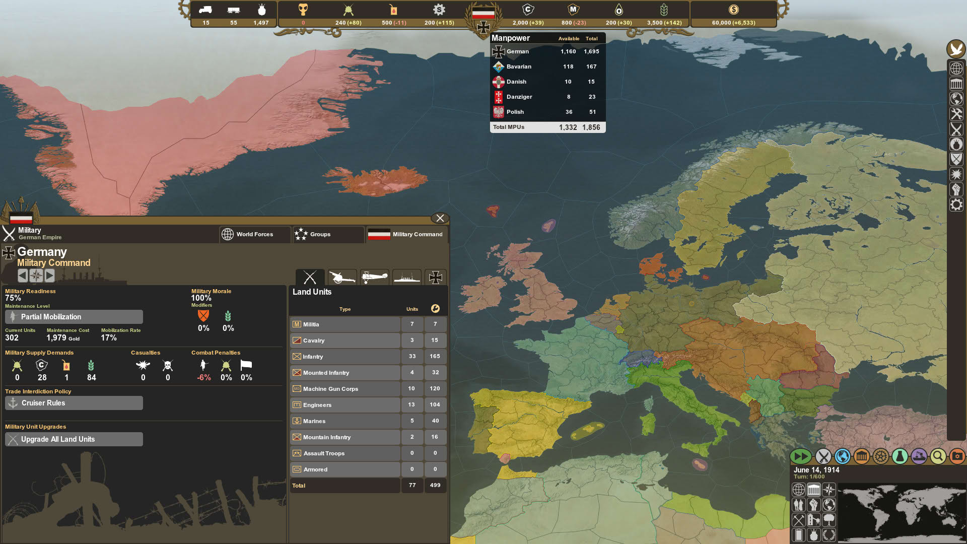 Screenshot for Making History: The First World War