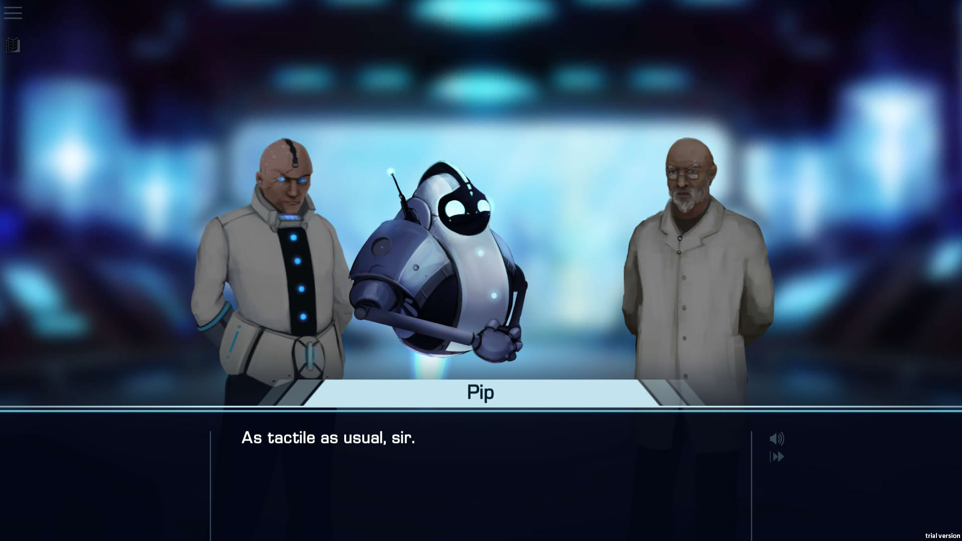 Screenshot for S.A.I.A awaknening: a Robothorium visual novel
