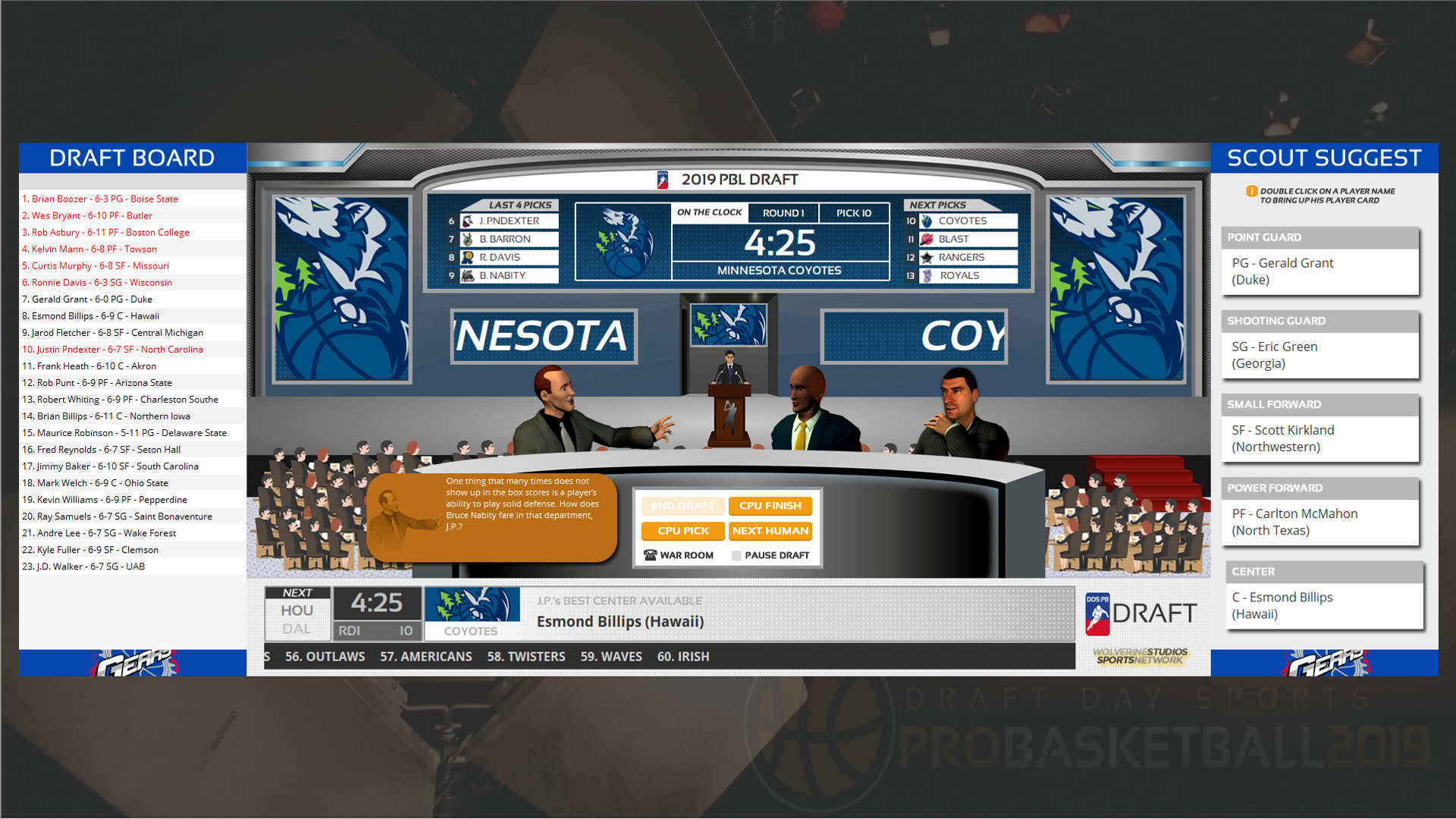 Screenshot for Draft Day Sports: Pro Basketball 2019