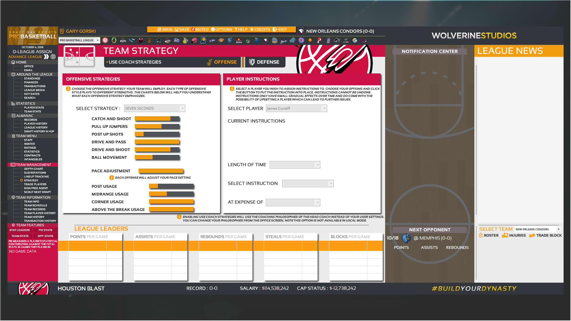 Screenshot for Draft Day Sports: Pro Basketball 2019