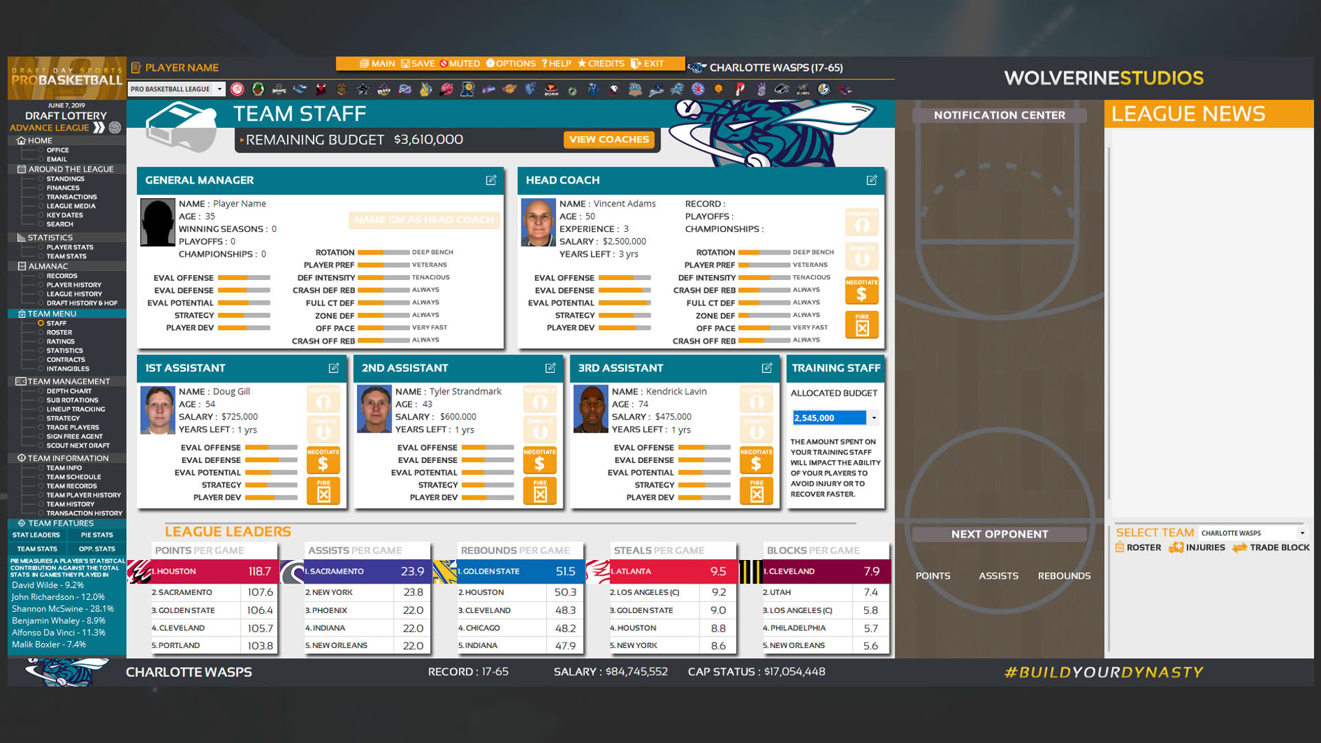 Screenshot for Draft Day Sports: Pro Basketball 2019