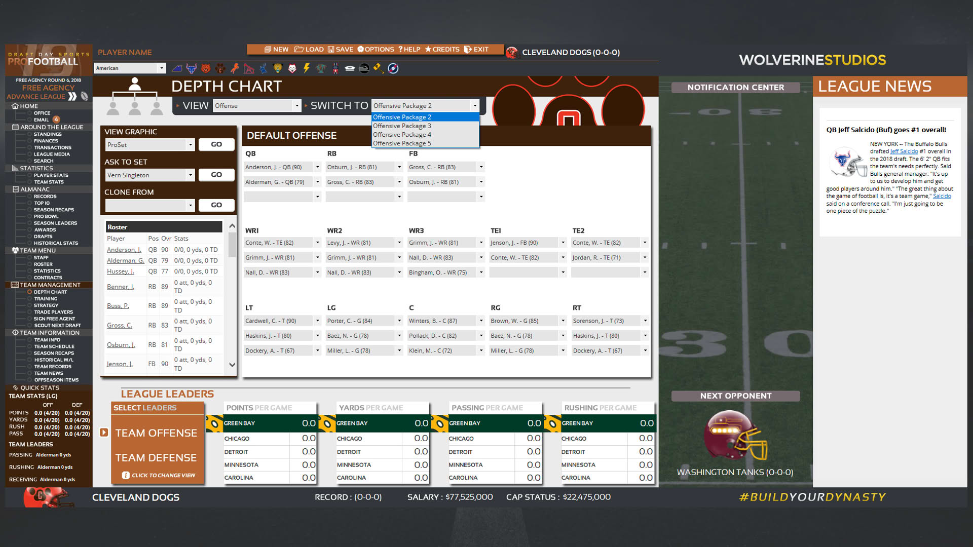 Screenshot for Draft Day Sports: Pro Football 2019