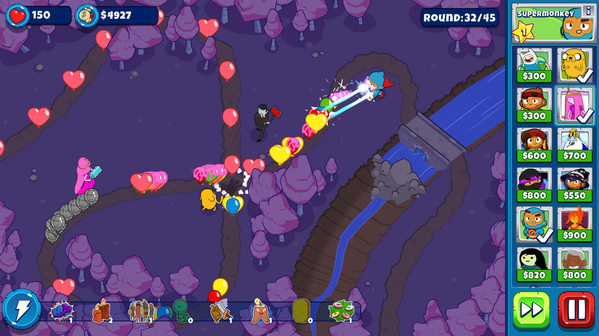 Screenshot for Bloons Adventure Time TD