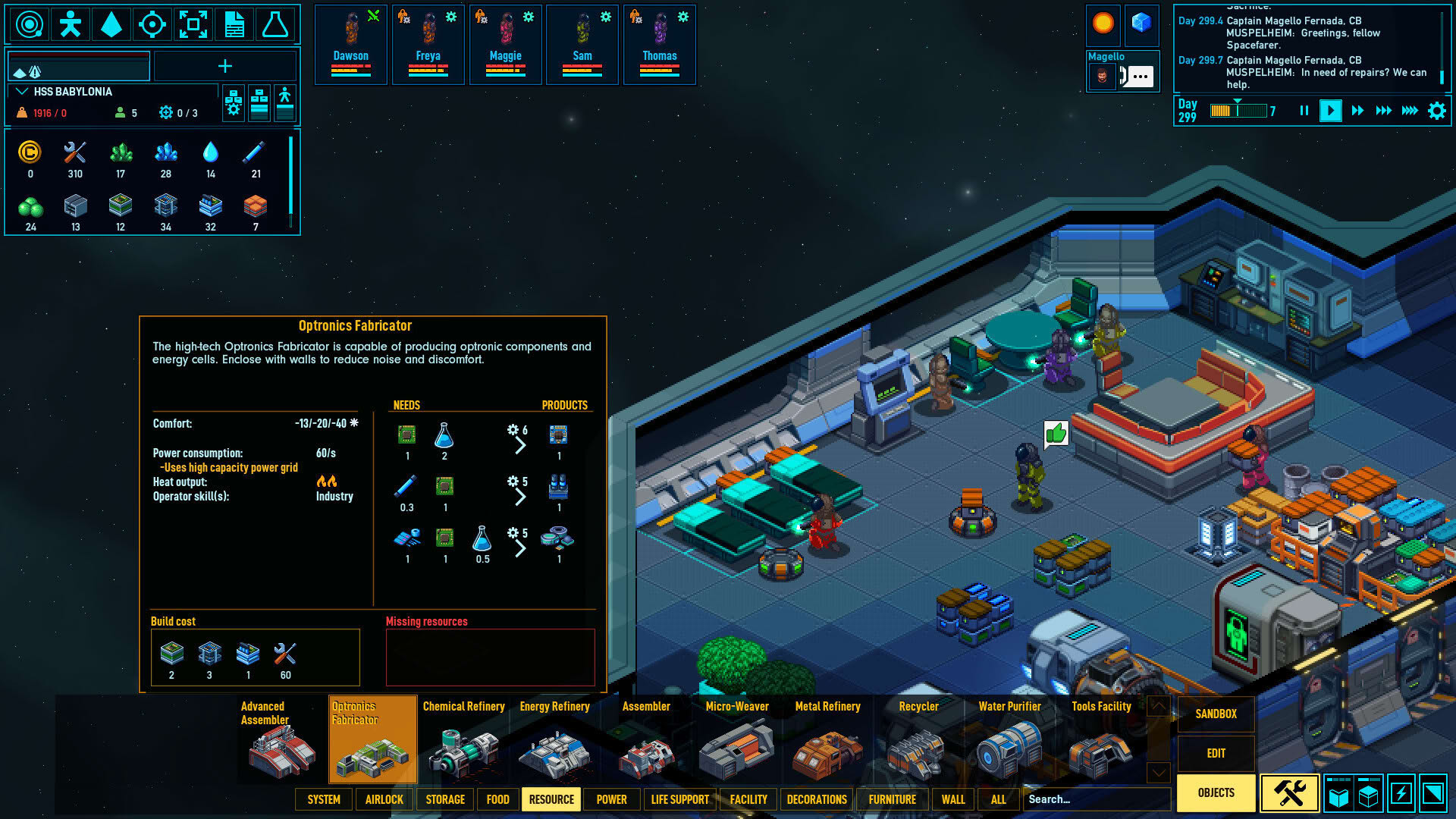 Screenshot for Space Haven
