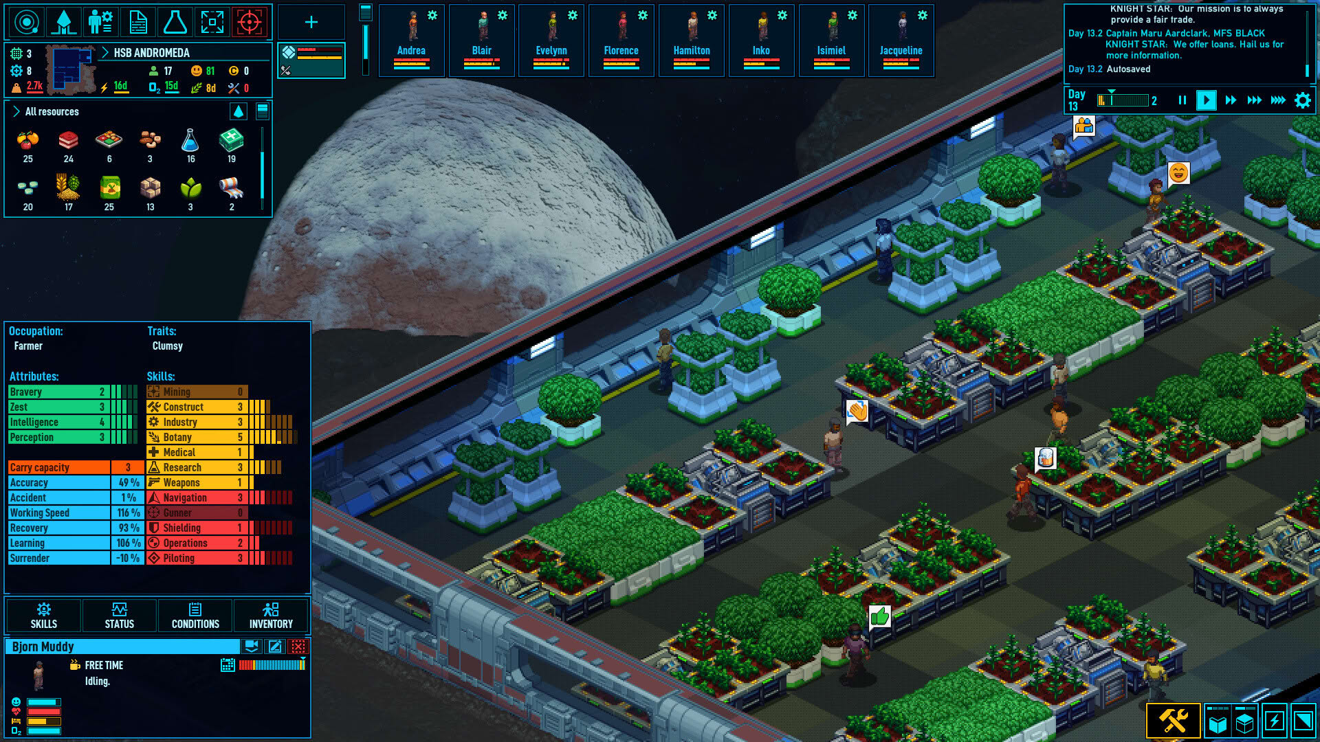Screenshot for Space Haven