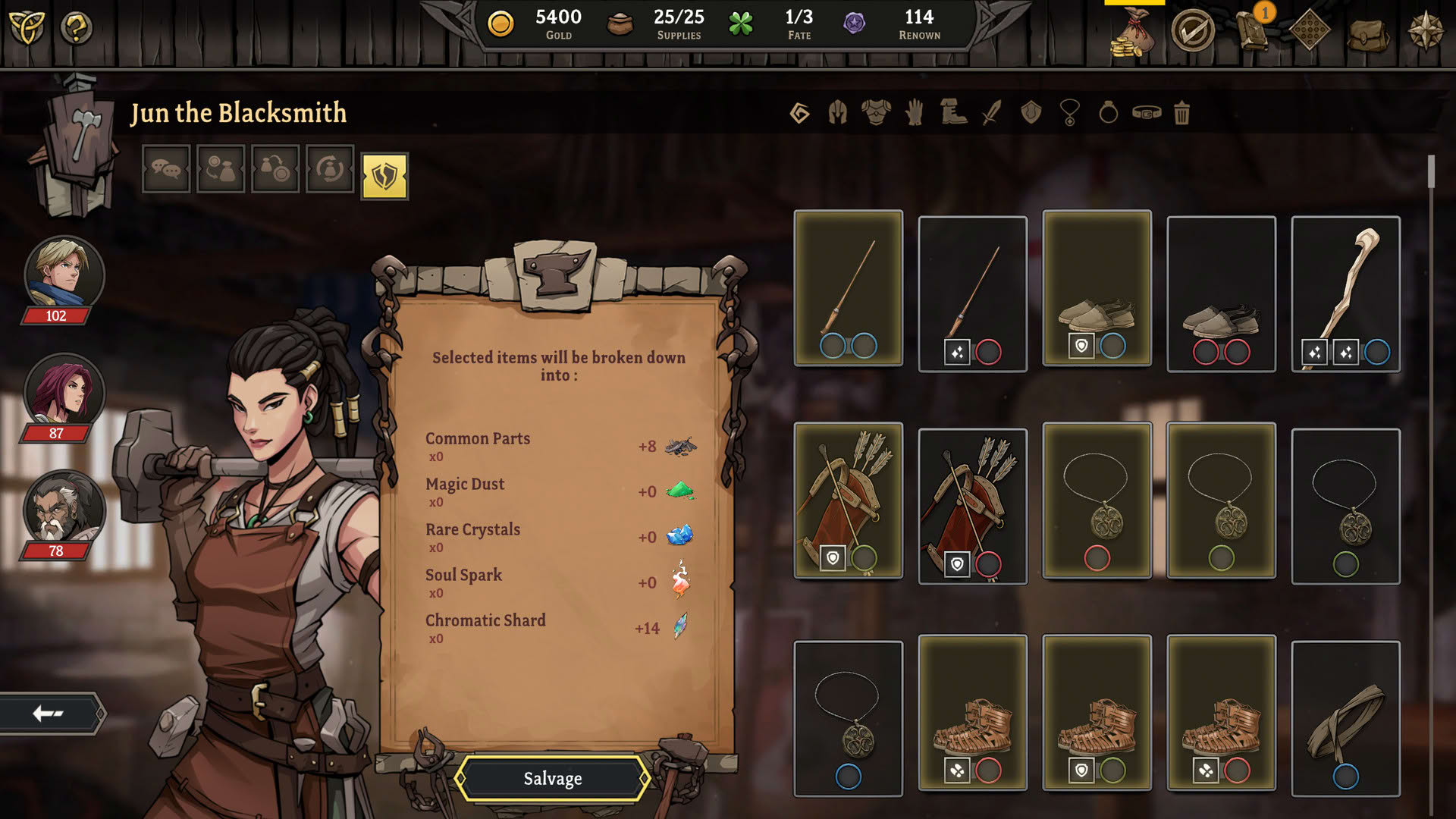 Screenshot for Gordian Quest
