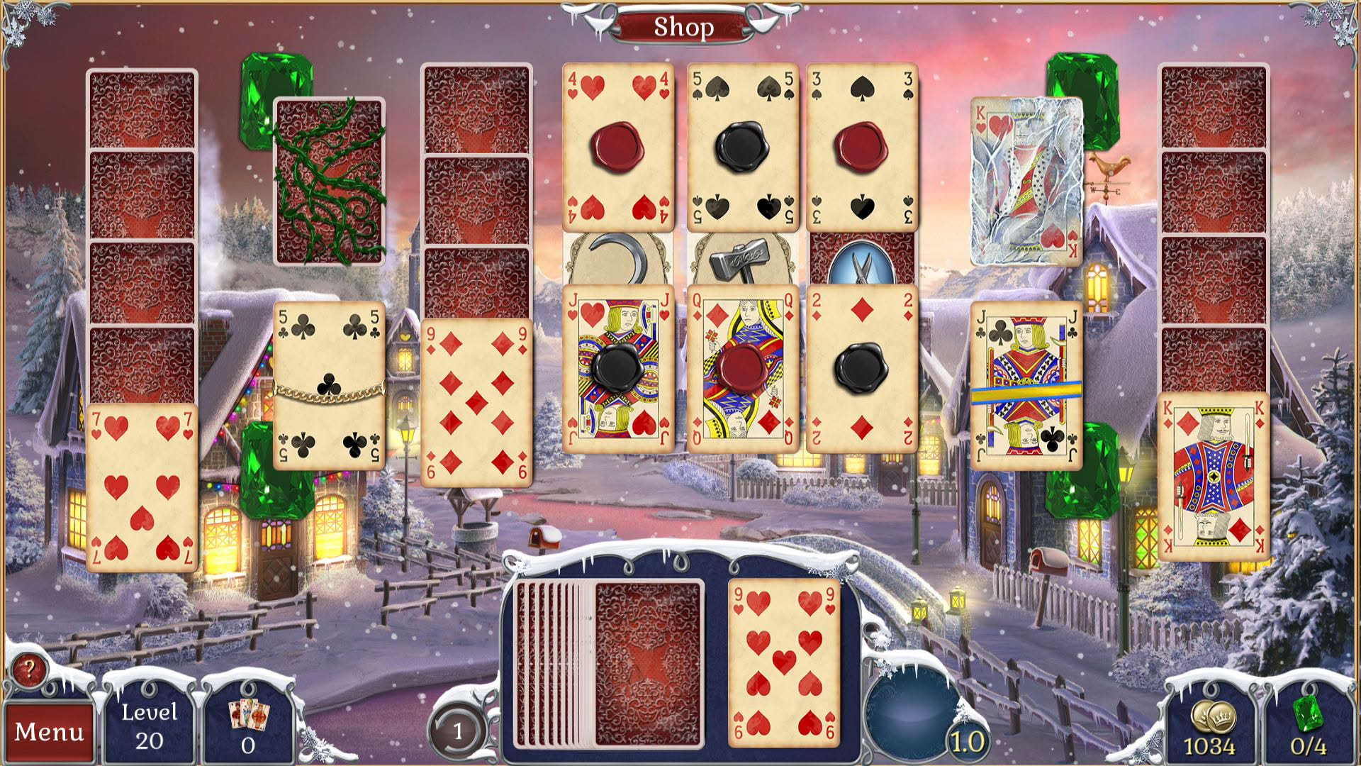 Screenshot for Jewel Match Solitaire Winterscapes