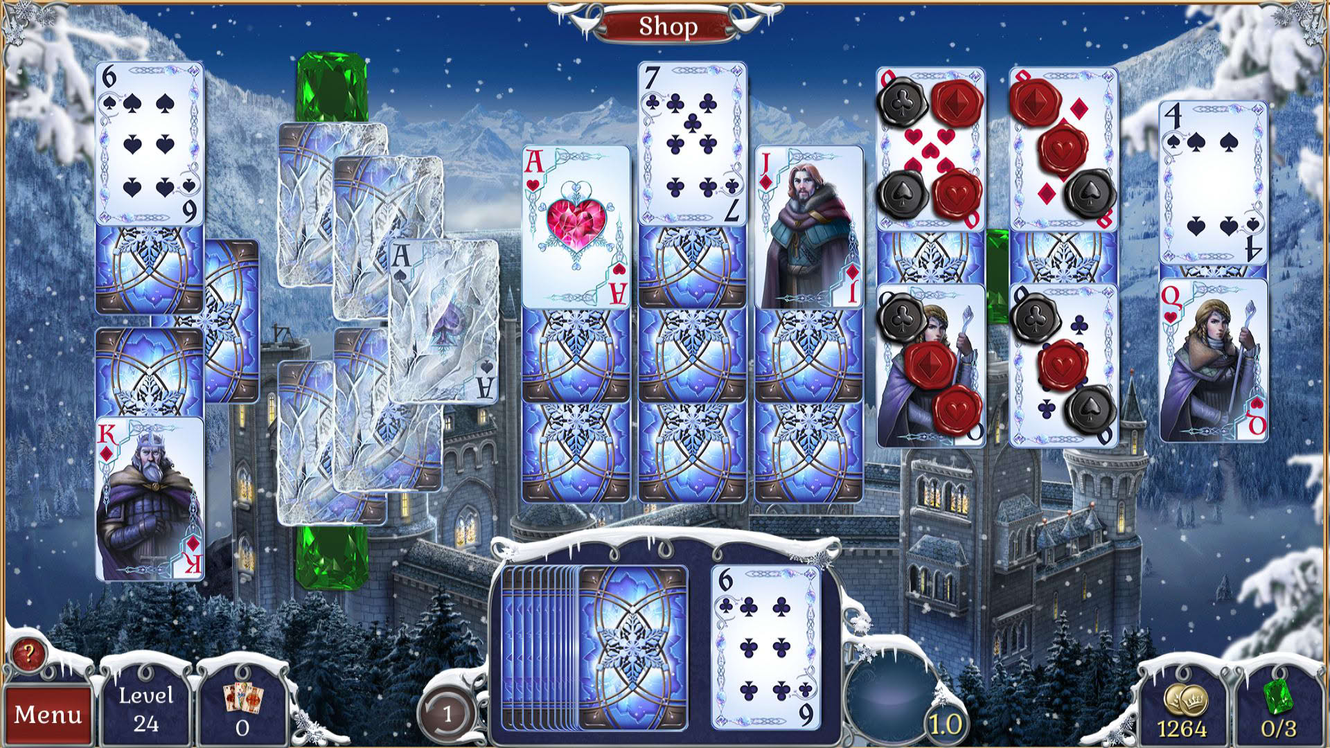 Screenshot for Jewel Match Solitaire Winterscapes
