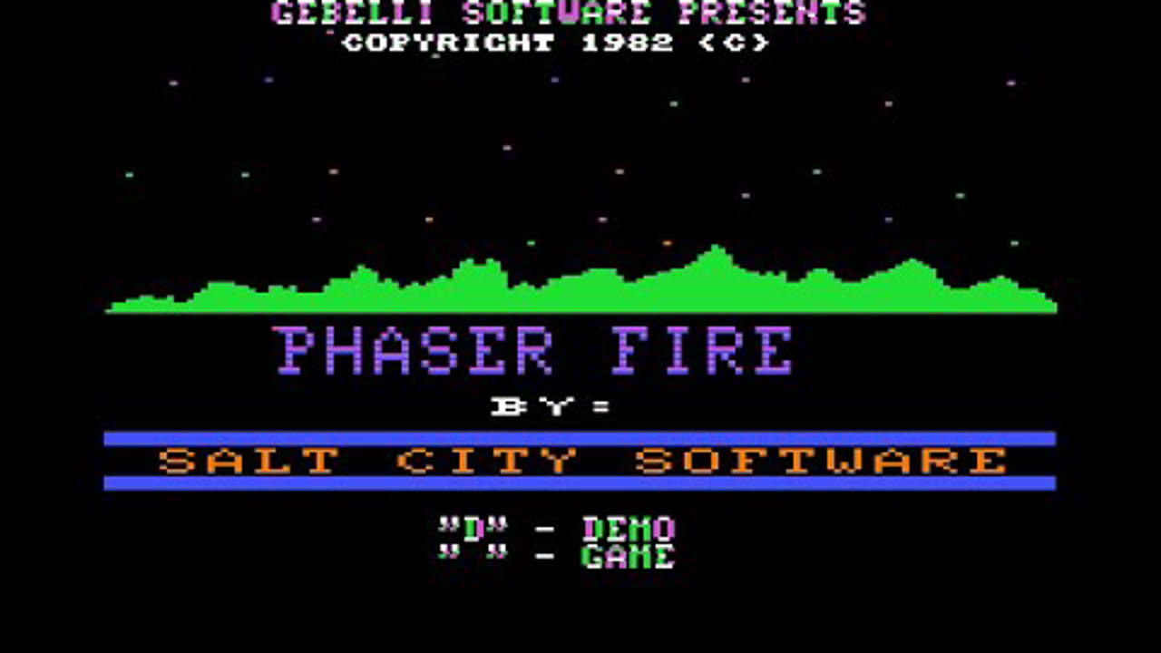 Phaser Fire short play (Apple II - Gebelli Software)