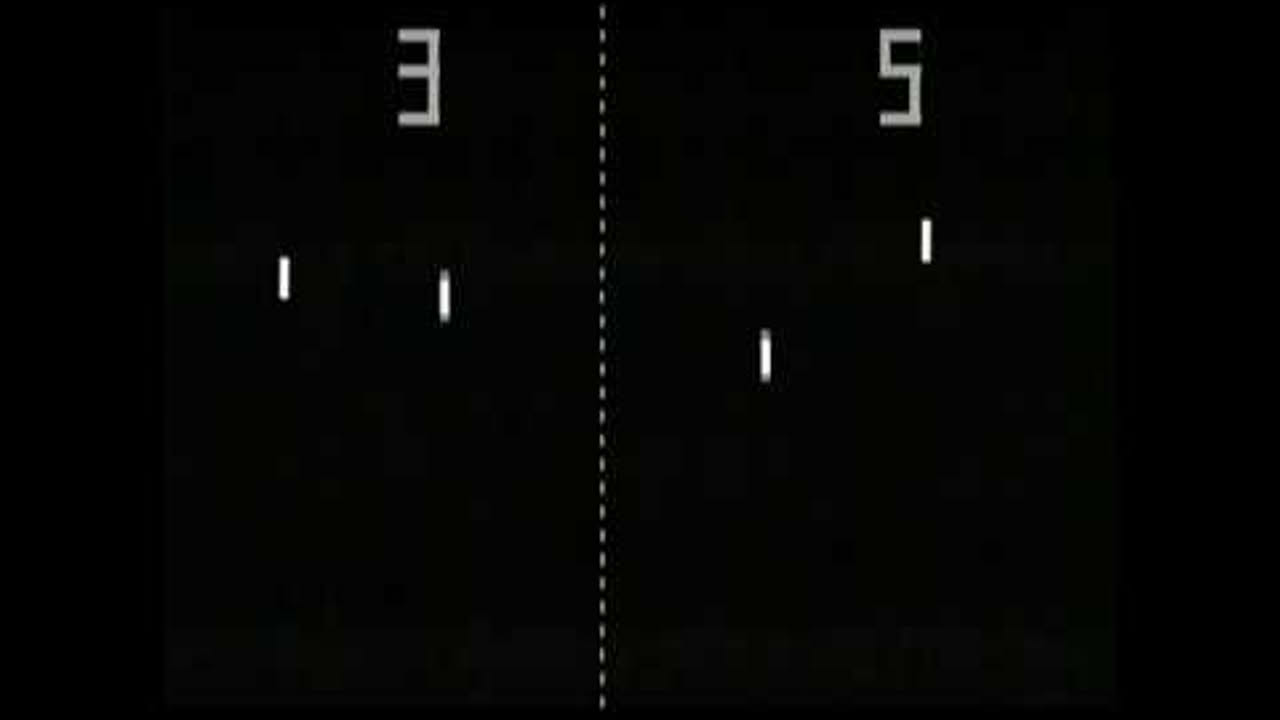 Atari Pong Doubles (1973) Gameplay Video