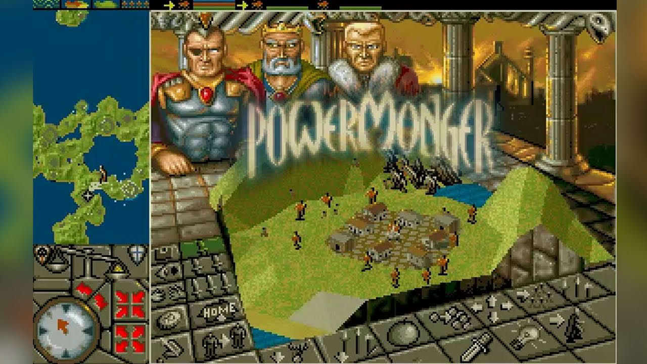 Powermonger - Bullfrog Productions / Electronic Arts, 1990 - DOS / Amiga - god game longplay RTS