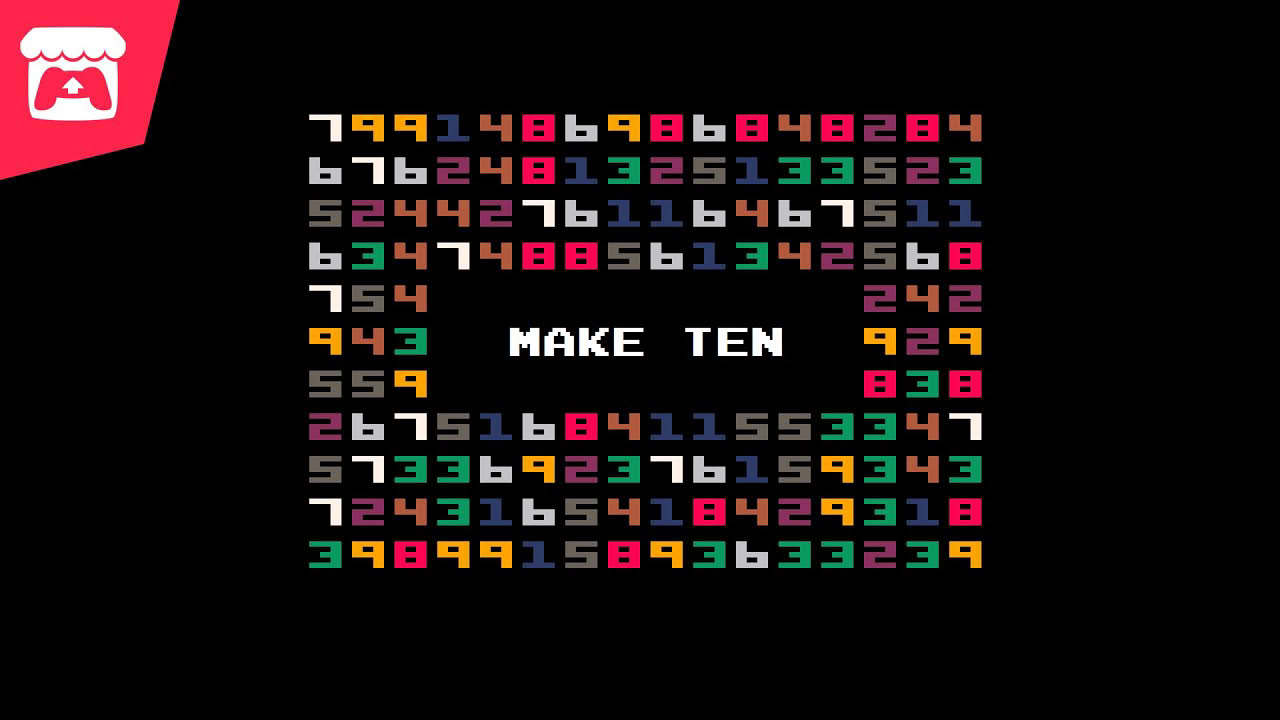 Make Ten - Select numbers that add to ten to remove them from the board!