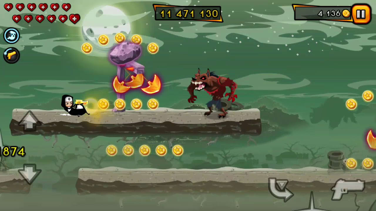 Nun Attack: Run and Gun High score!