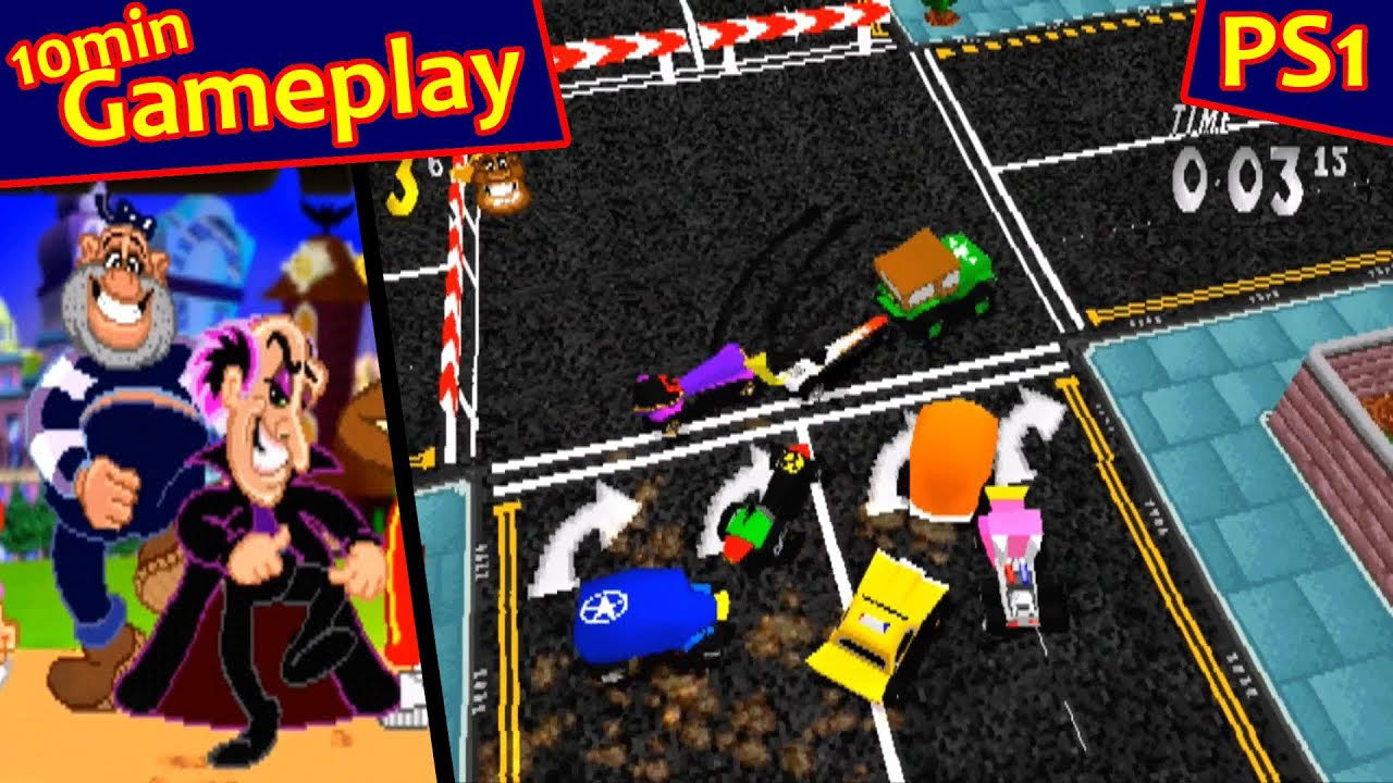 Dare Devil Derby 3D ... (PS1) Gameplay