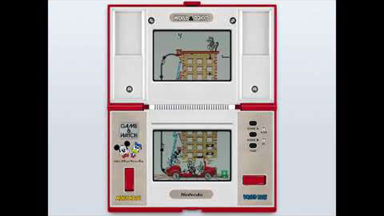 Game & Watch - Mickey & Donald (c)1982 Nintendo [MAME emulation footage]