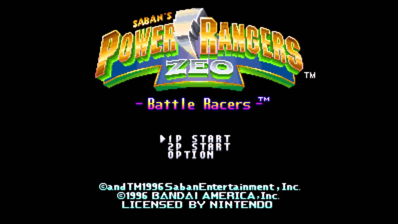 Power Rangers Zeo: Battle Racers Intro (SNES Introduction)
