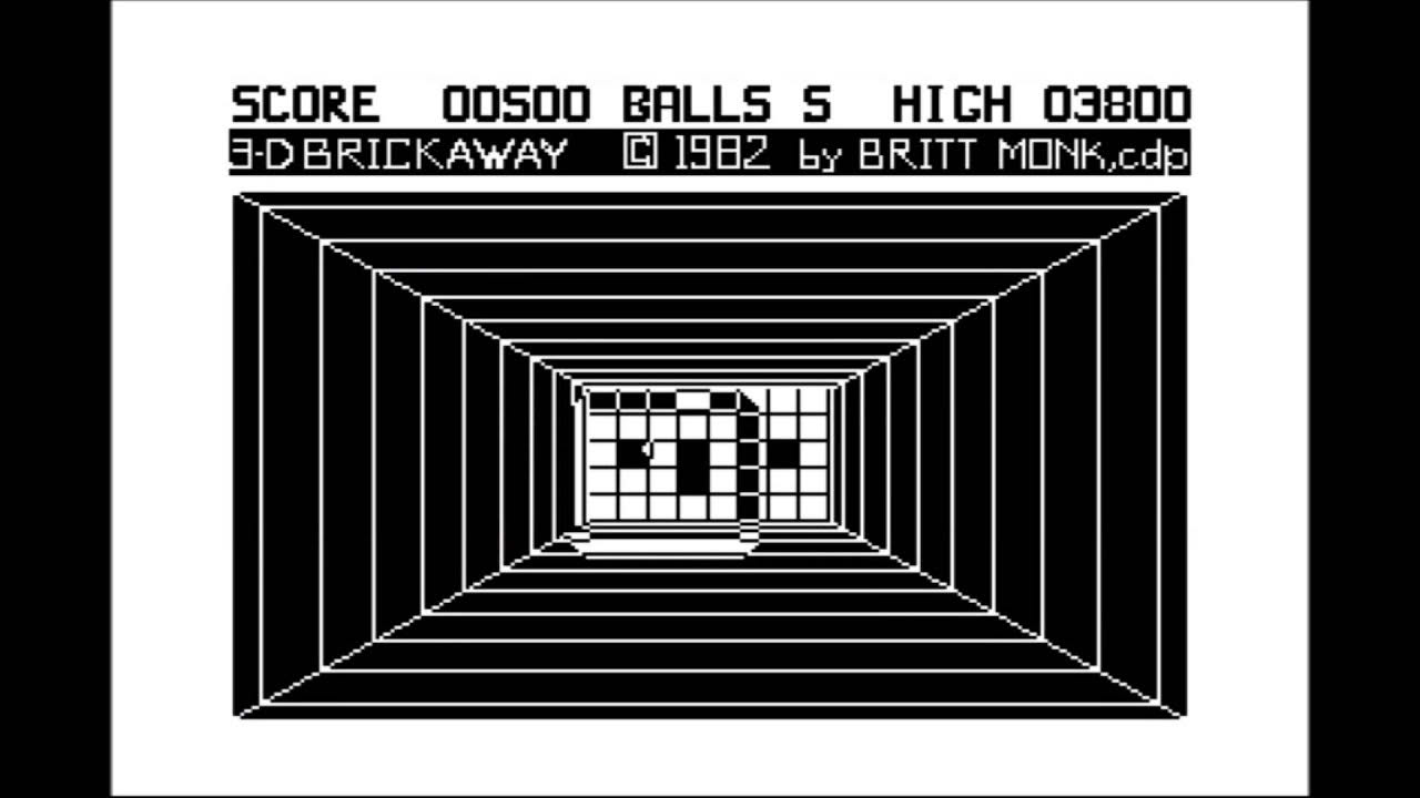 3-D Brickaway for the TRS-80 CoCo