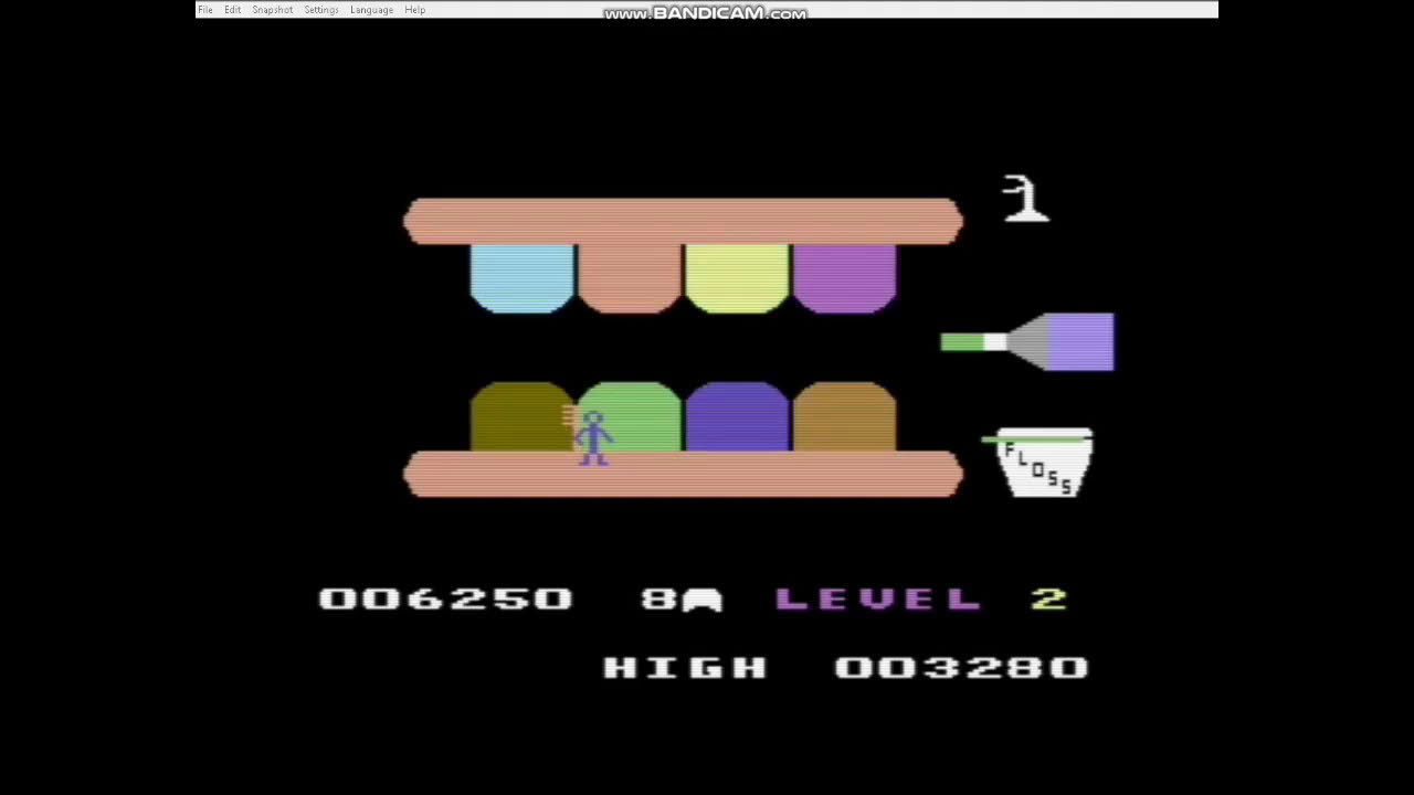 1982 - Tooth Invaders - Commodore C64 Gameplay