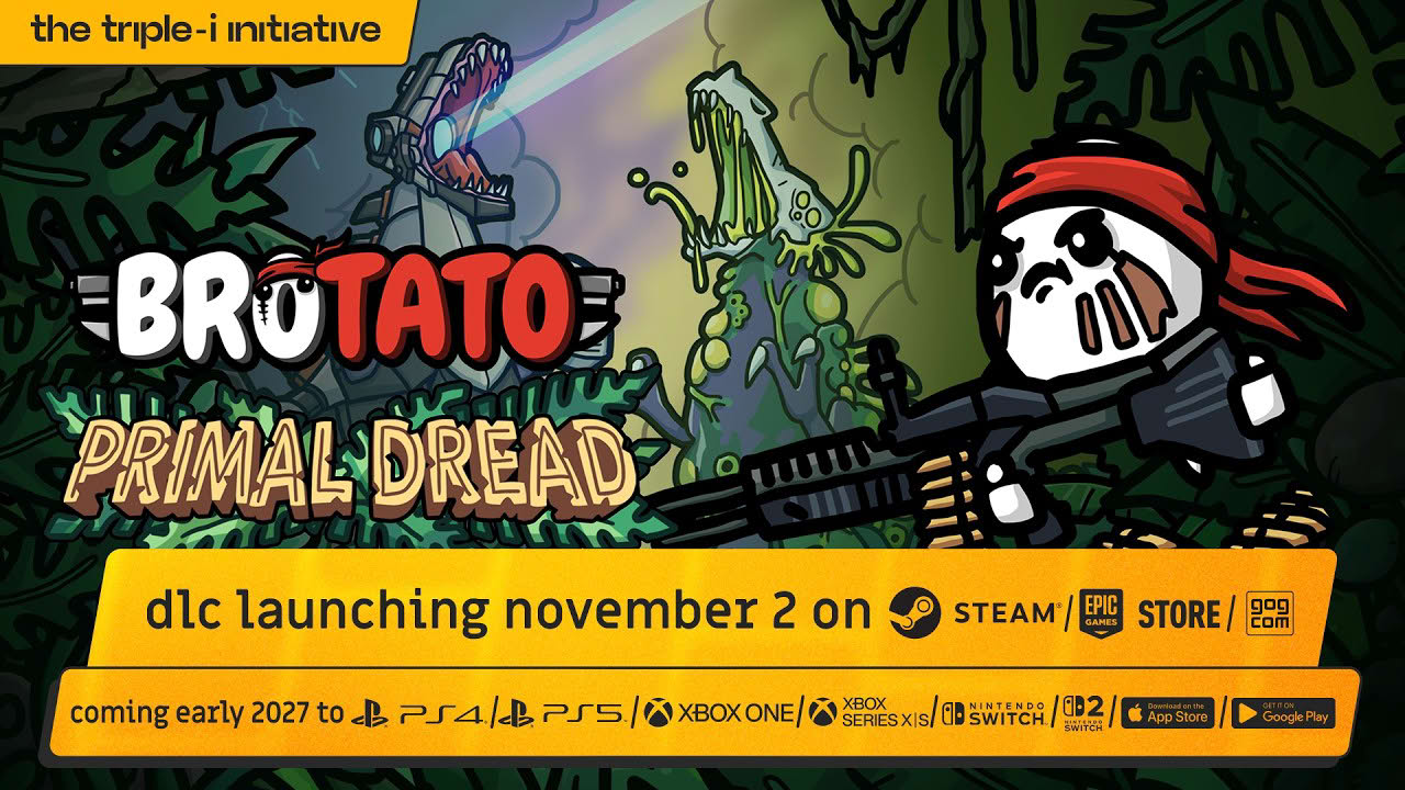 Brotato - Primal Dread DLC Release Date Trailer | The Triple-i Initiative