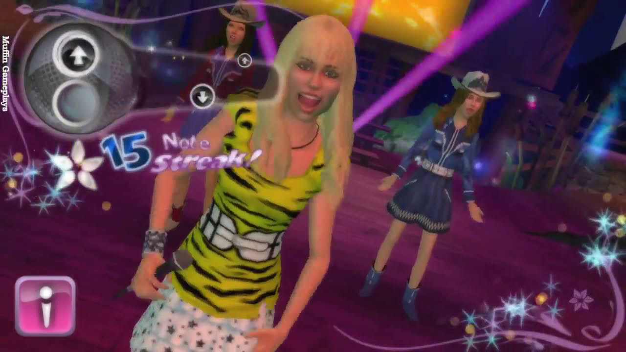 Hannah Montanna Rock Out The Show PSP Gameplay