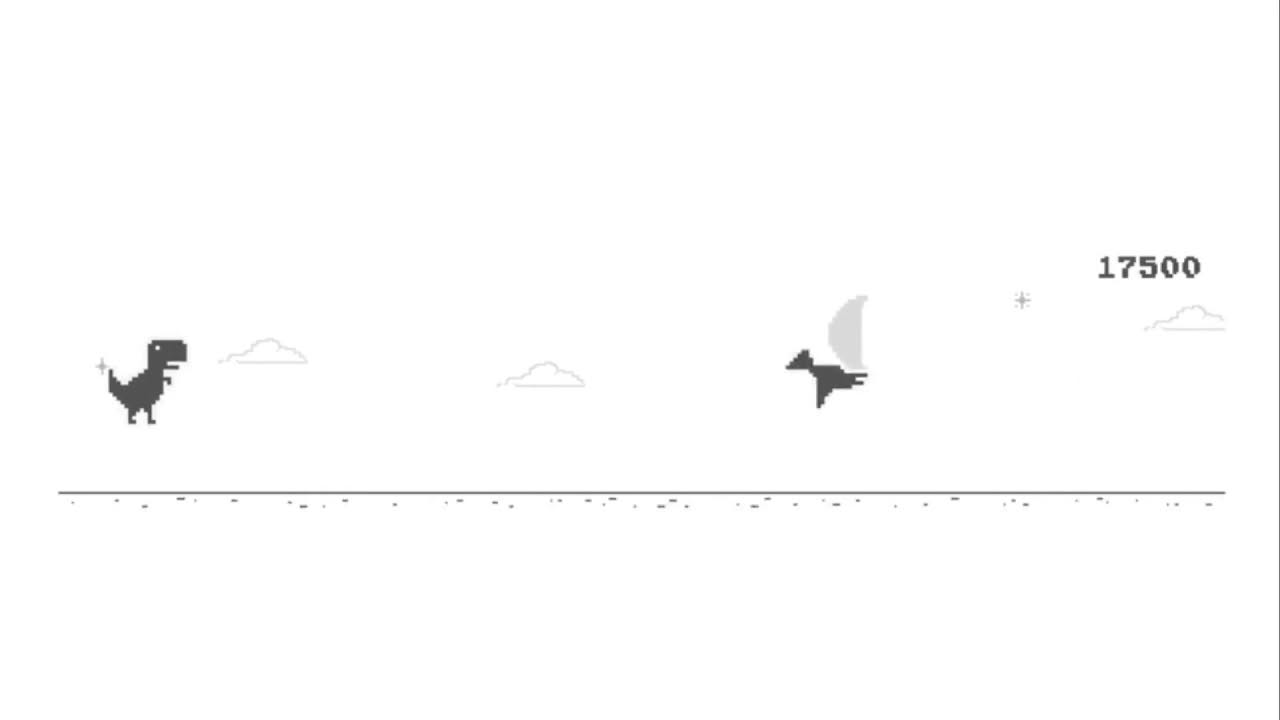 Bot Plays Chrome Dinosaur Game (Almost 1 Million Score)