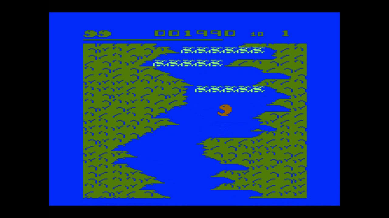 Salmon Run for the Atari 8-bit family