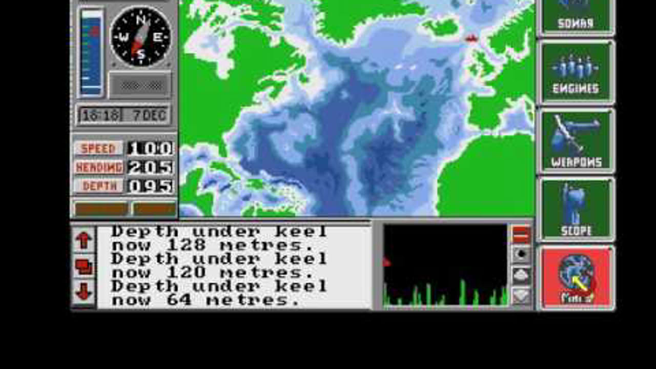 The Hunt for Red October 1987 [Amiga] subsim - Tedious Retro Gamer