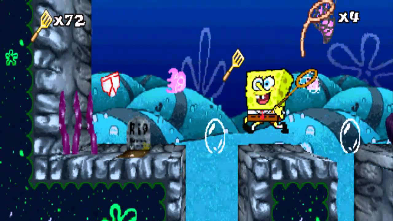 Spongebob Squarepants Supersponge - PS1 Gameplay (1999)