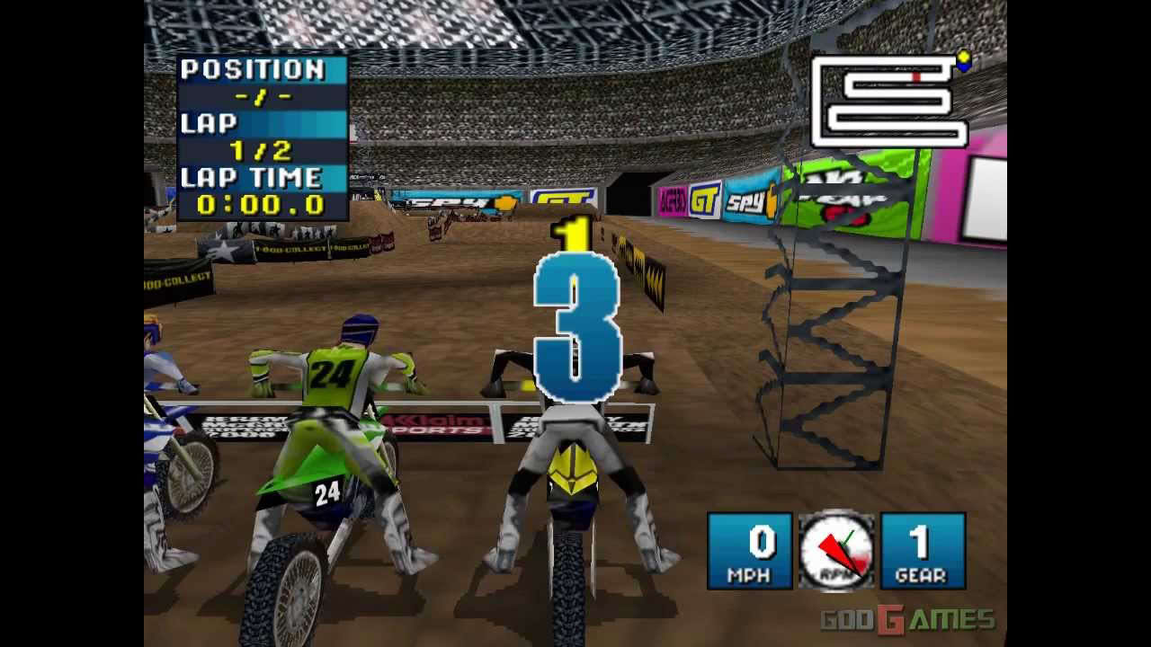 Jeremy McGrath Supercross 2000 - Gameplay PSX / PS1 / PS One / HD 720P (Epsxe)